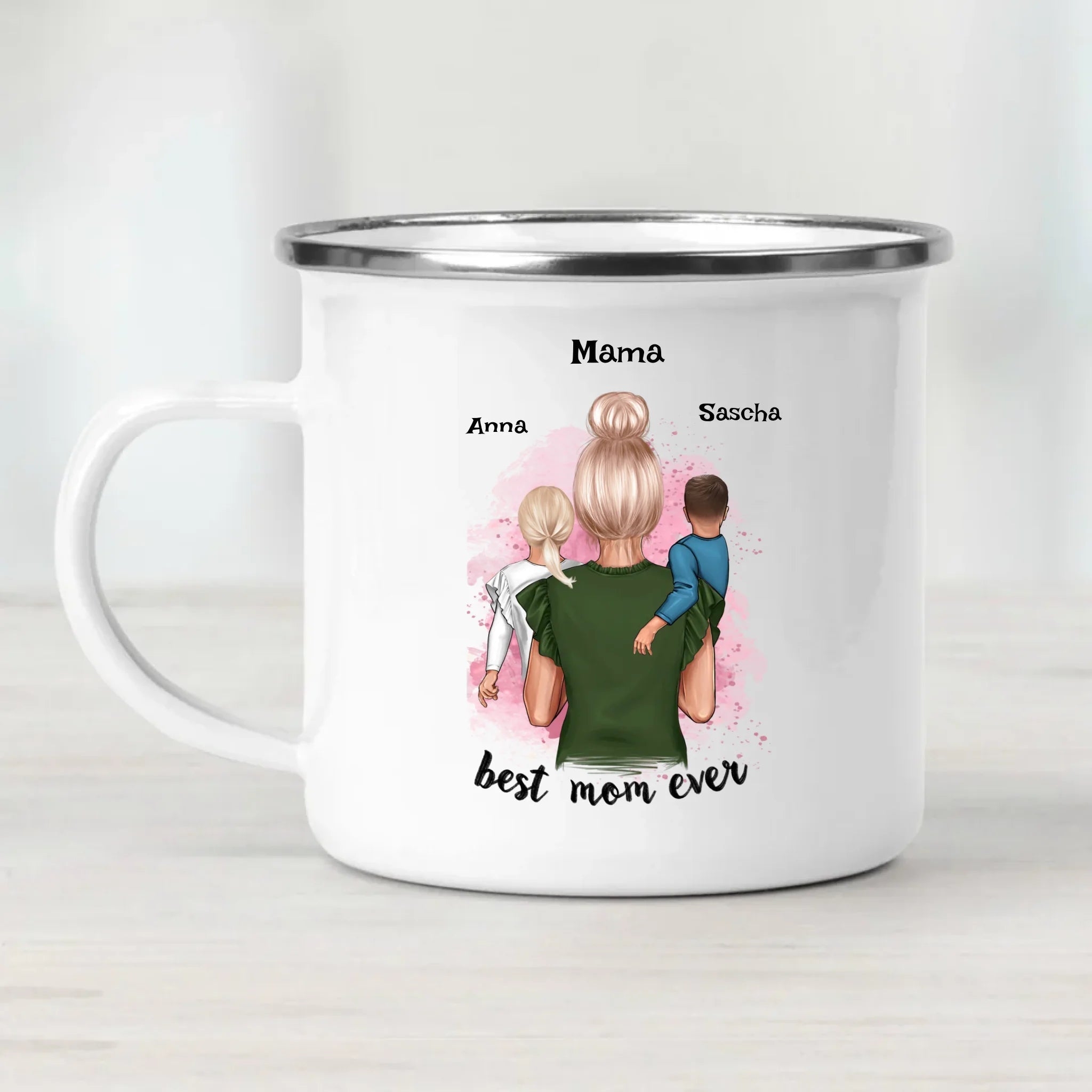 Personalisierte Tasse Geschenk für Mama von Kindern - Cantty