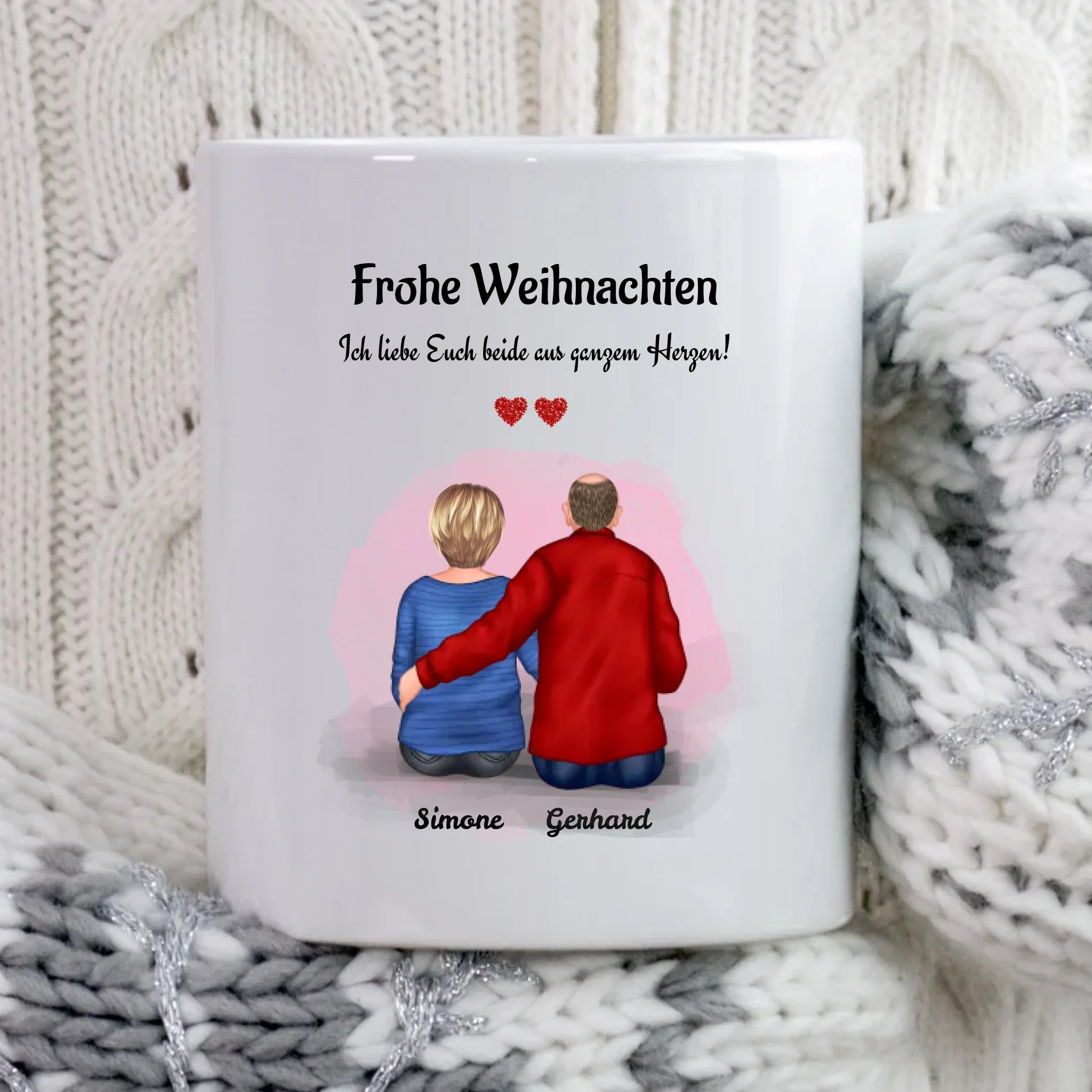 Personalisierte Tasse Geschenk für Oma Opa Weihnachten - Cantty