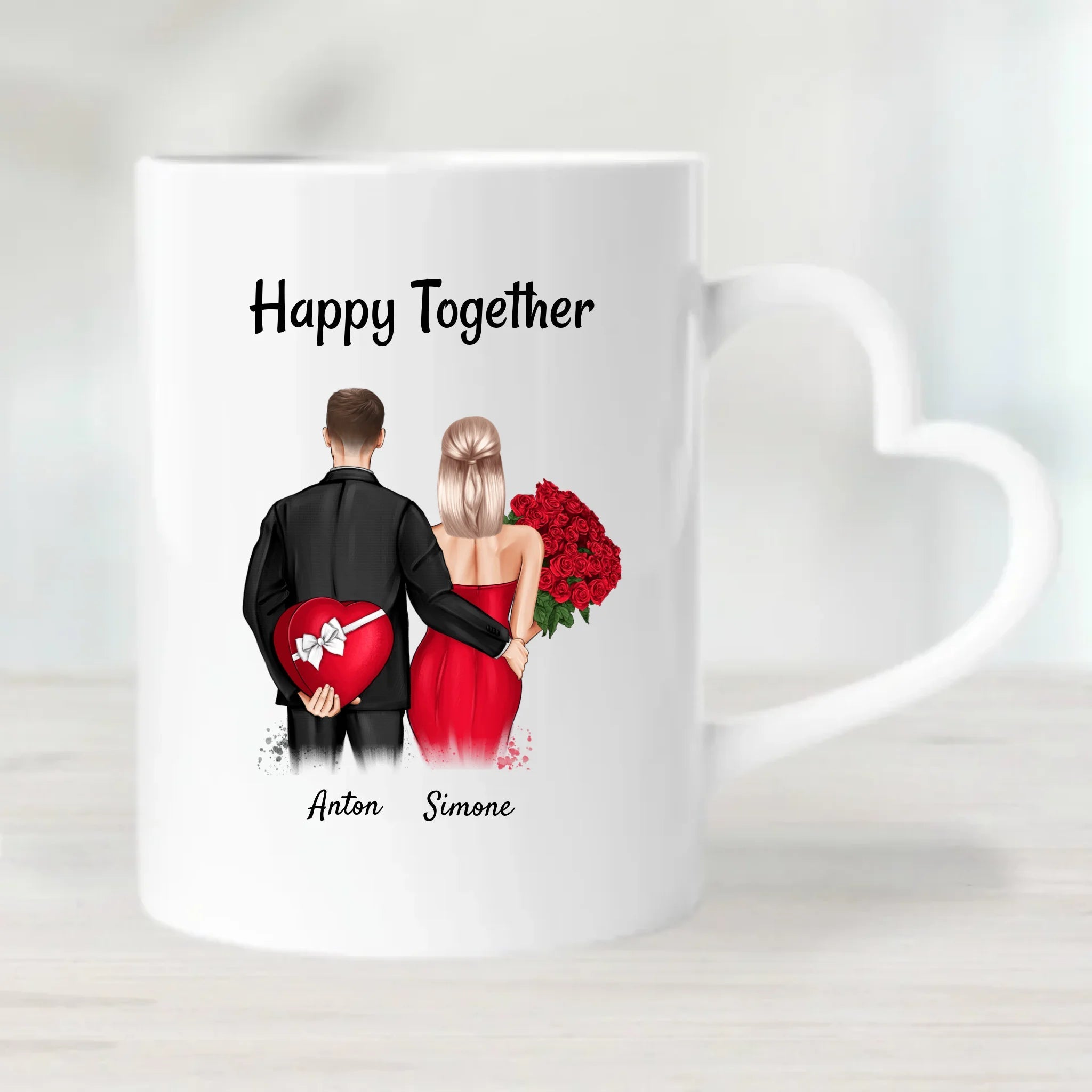 Personalisierte Tasse Geschenk Valentinstag - Cantty
