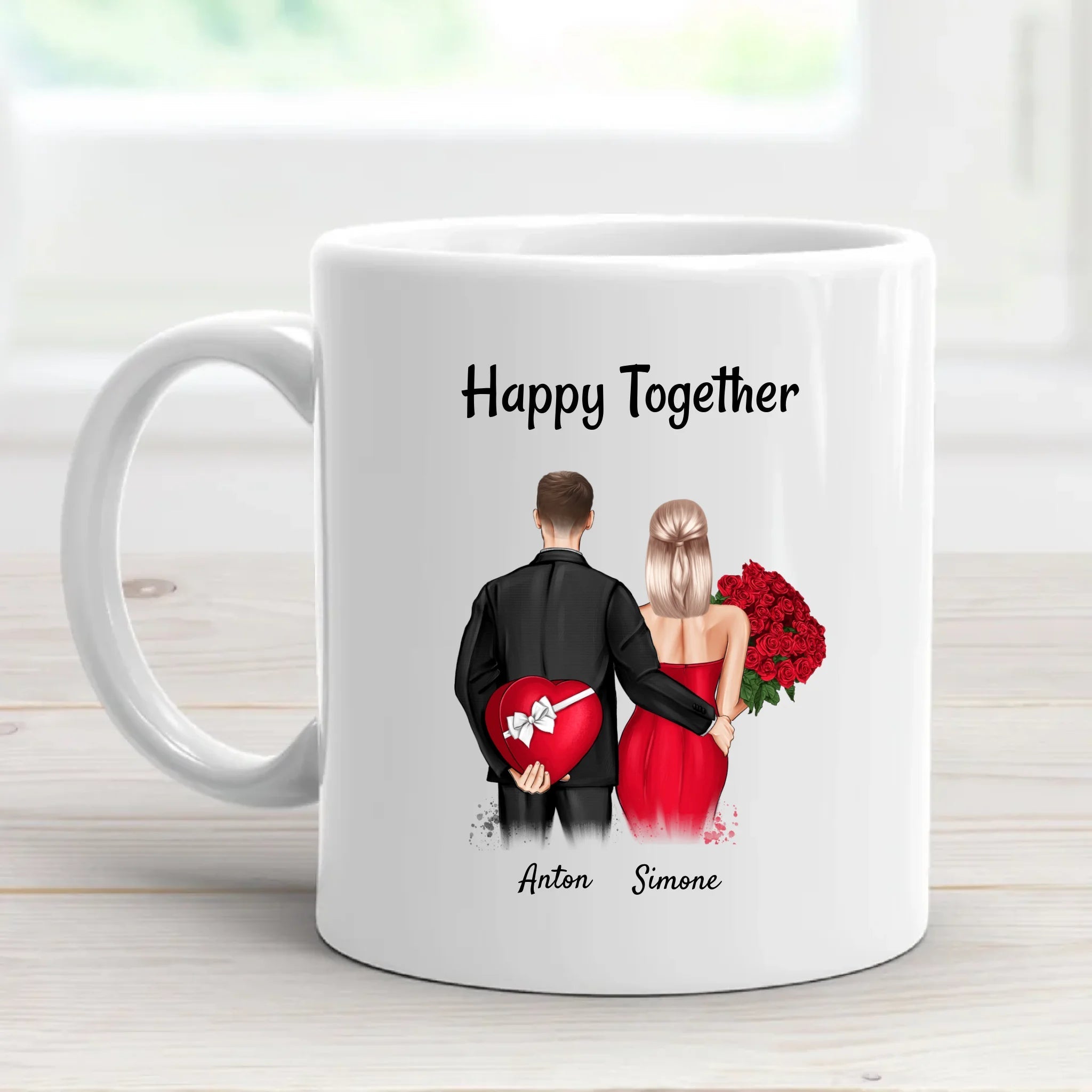 Personalisierte Tasse Geschenk Valentinstag - Cantty