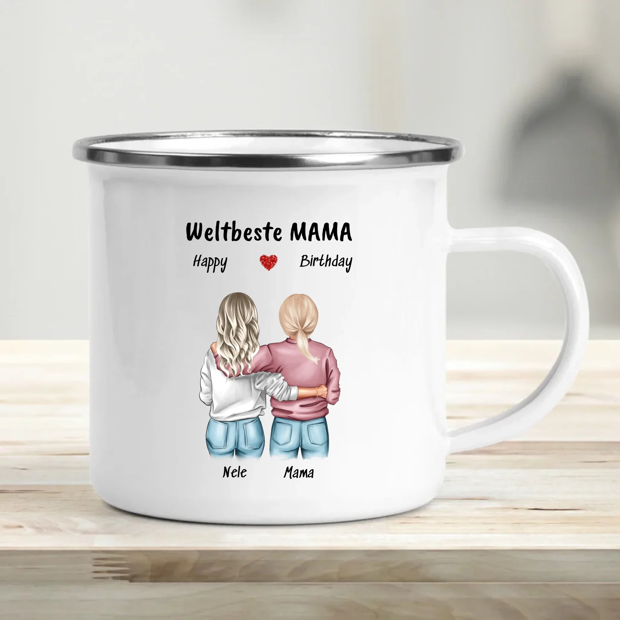 Personalisierte Tasse Mutter Tochter Bild Geschenk - Cantty