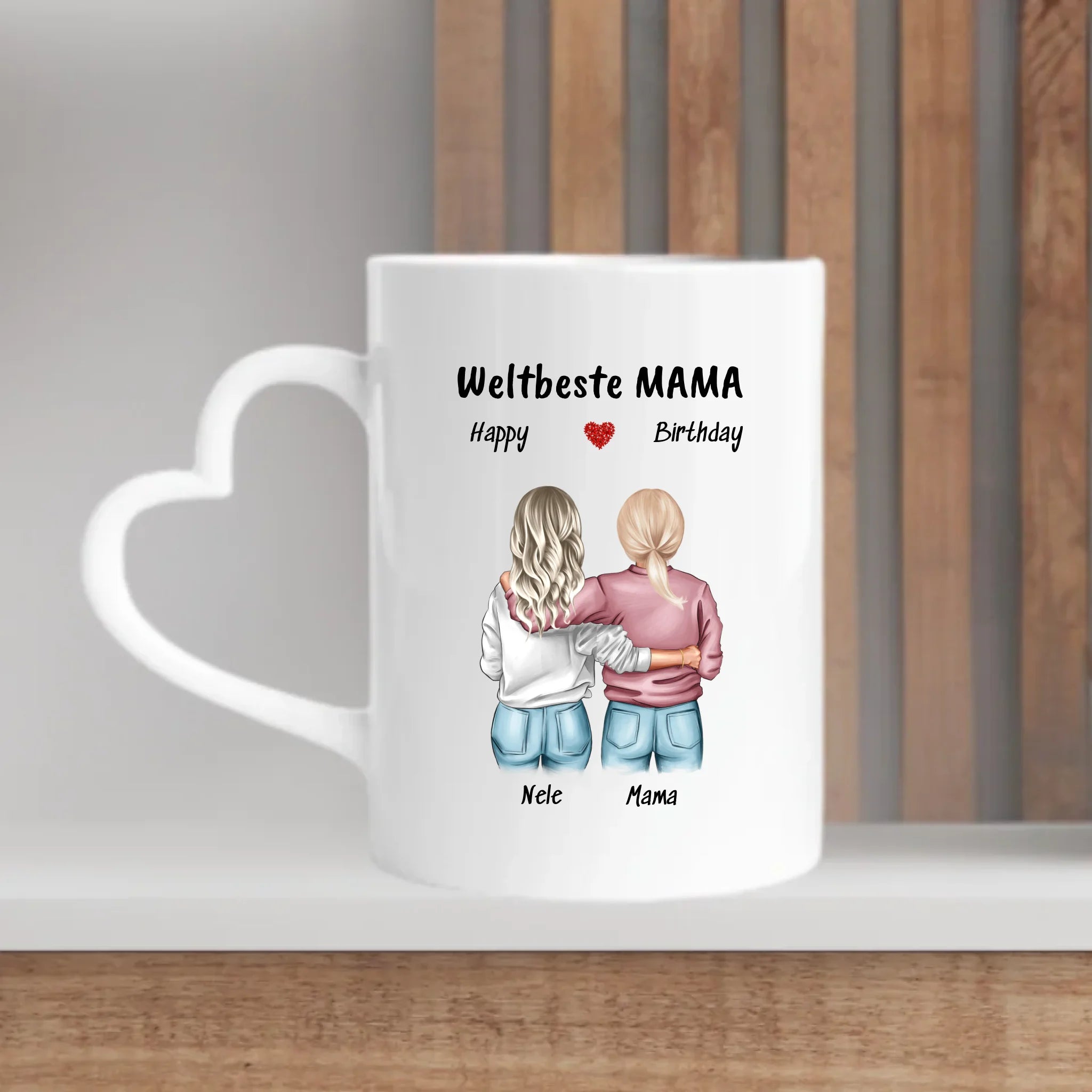 Personalisierte Tasse Mutter Tochter Bild Geschenk - Cantty