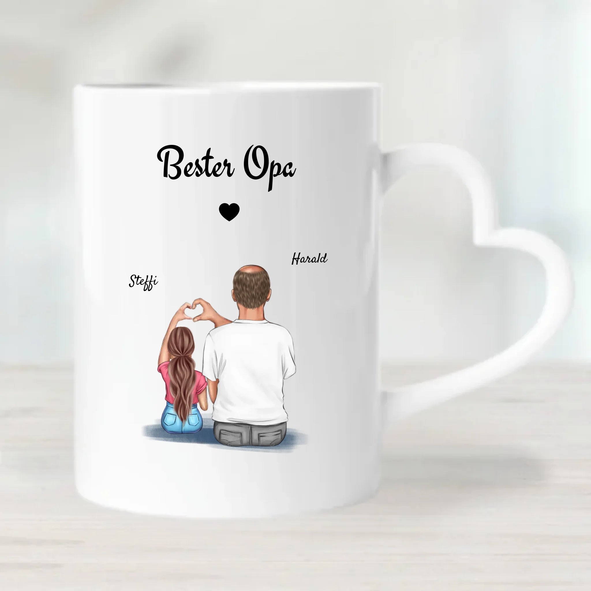 Personalisierte Tasse Opa Weihnachtsgeschenk selber gestalten - Cantty