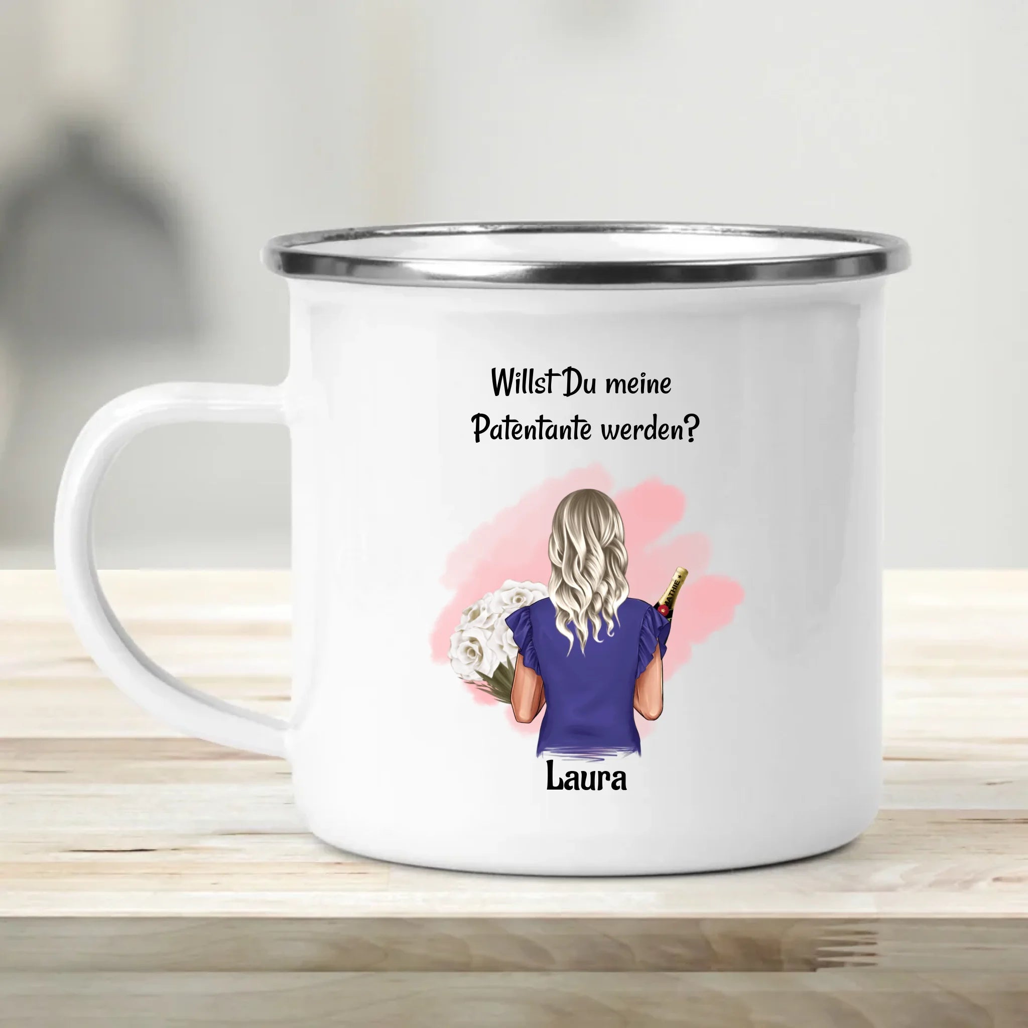 Personalisierte Tasse Patentante Fragen Geschenk - Cantty