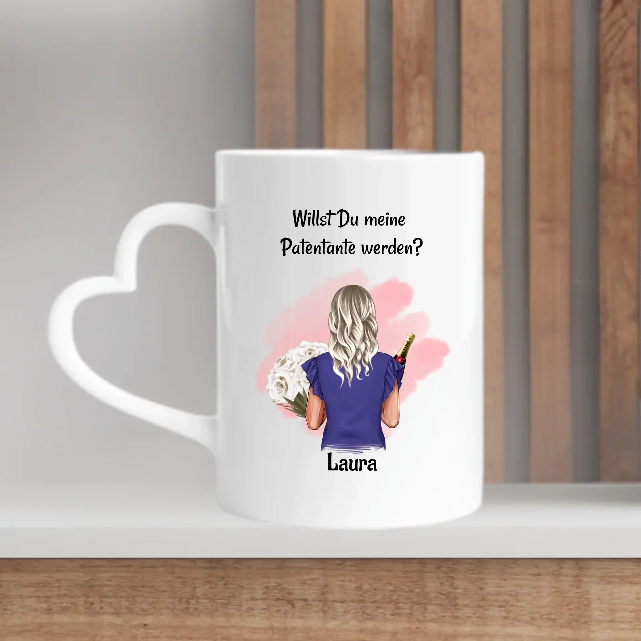 Personalisierte Tasse Patentante Fragen Geschenk - Cantty