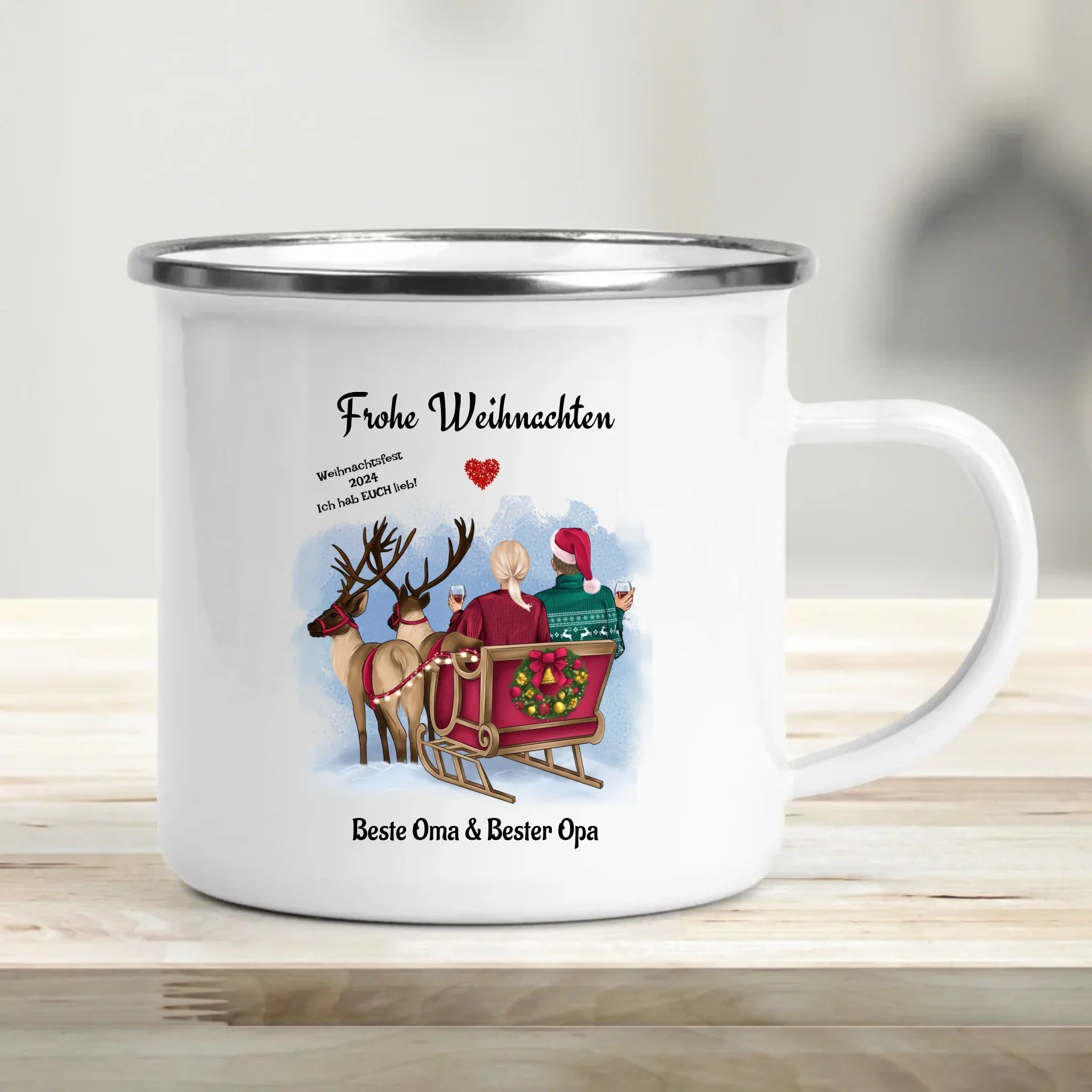 Personalisierte Tasse Weihnachten für Oma & Opa - Cantty