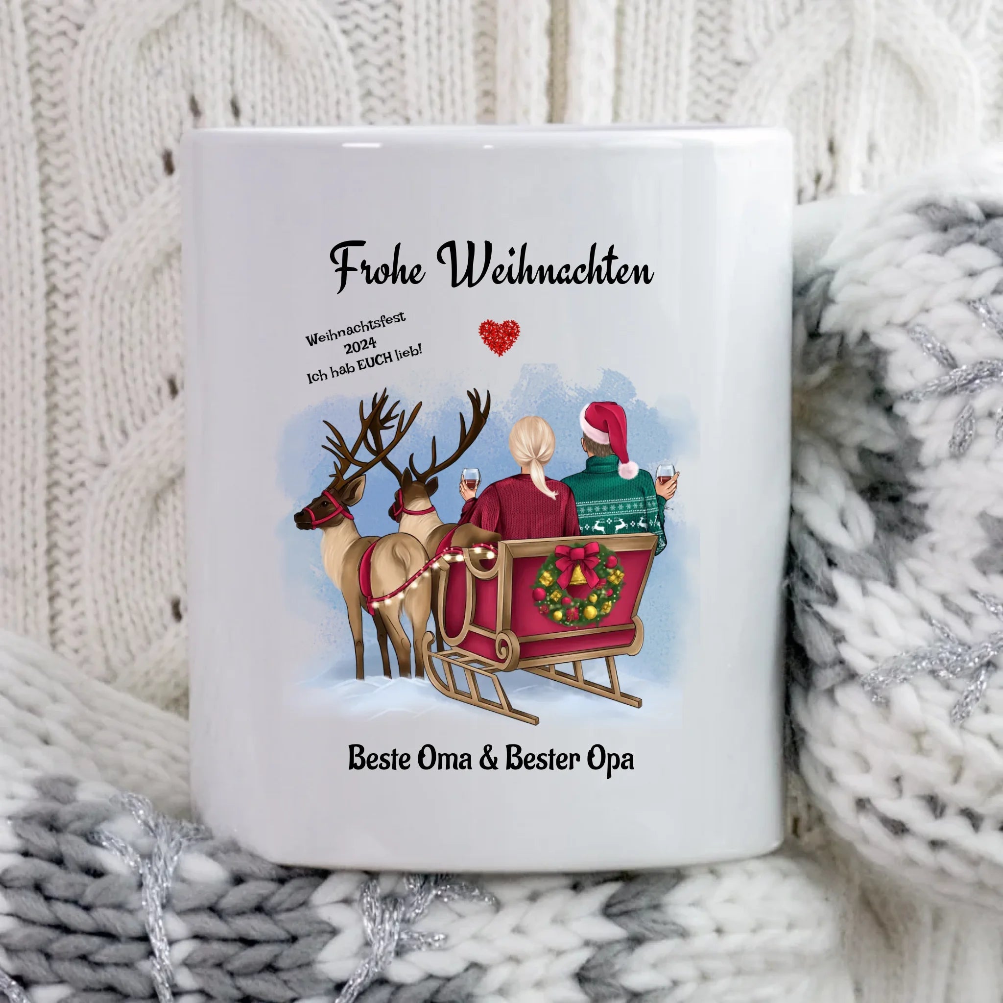 Personalisierte Tasse Weihnachten für Oma & Opa - Cantty