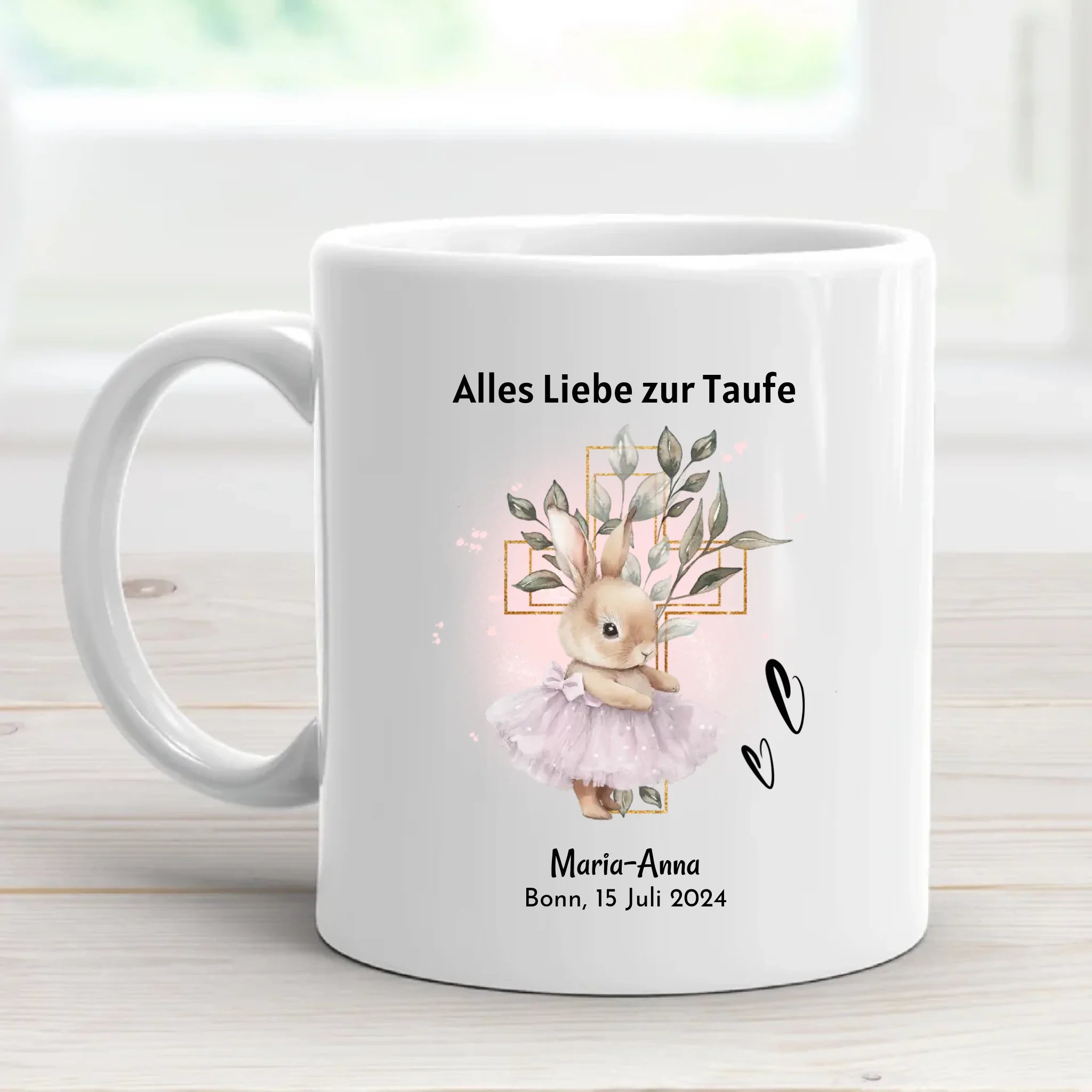 Personalisierte Taufe Tasse für Mädchen mit Name - Cantty