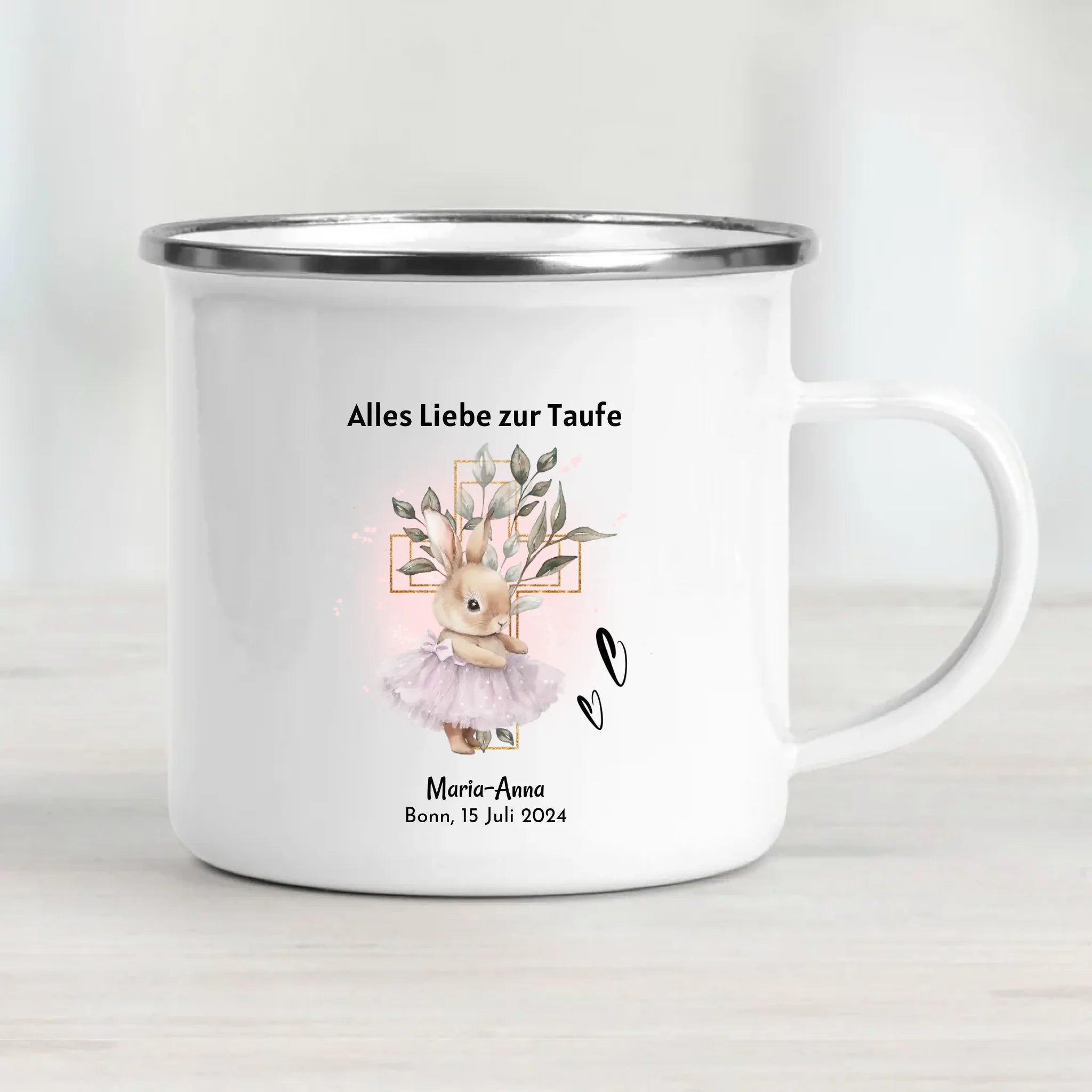 Personalisierte Taufe Tasse für Mädchen mit Name - Cantty