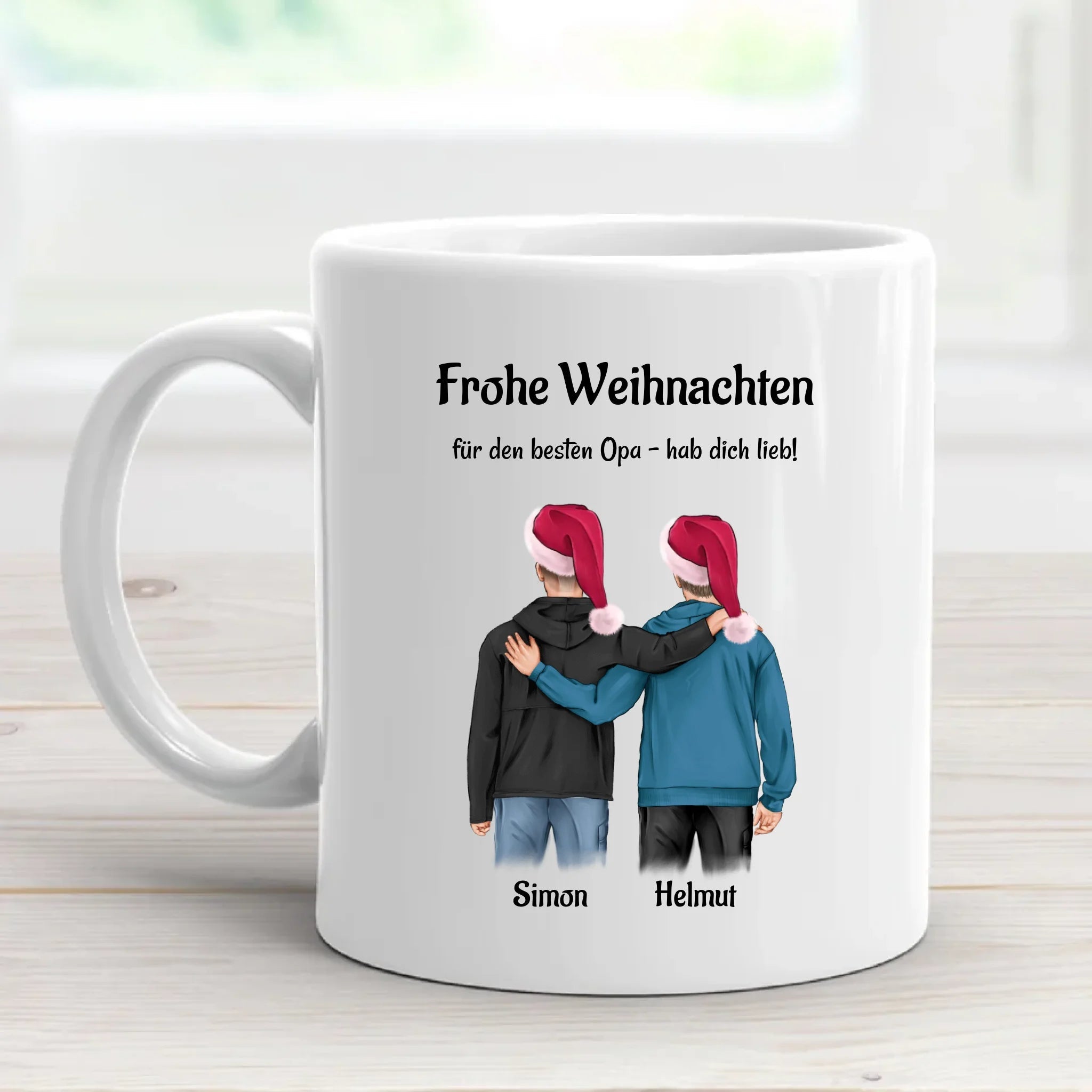 Personalisierte Weihnachtstasse für Opa bedrucken - Cantty