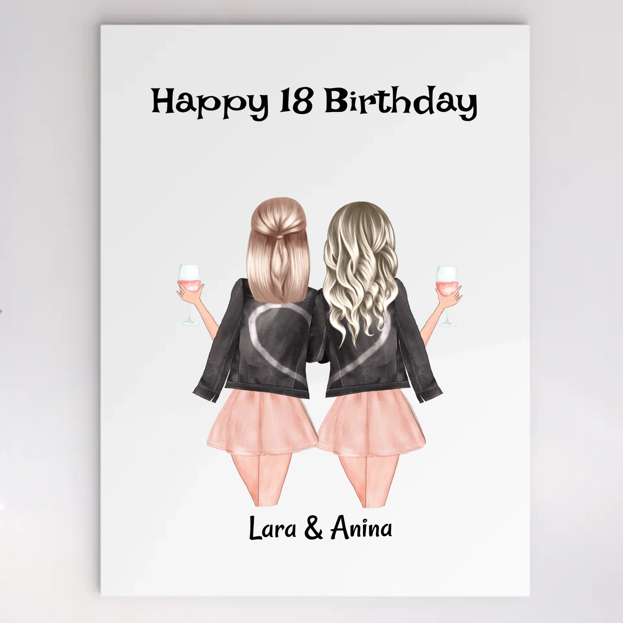Personalisiertes Acrylglas Bild 18 Geburtstag Schwester - Cantty