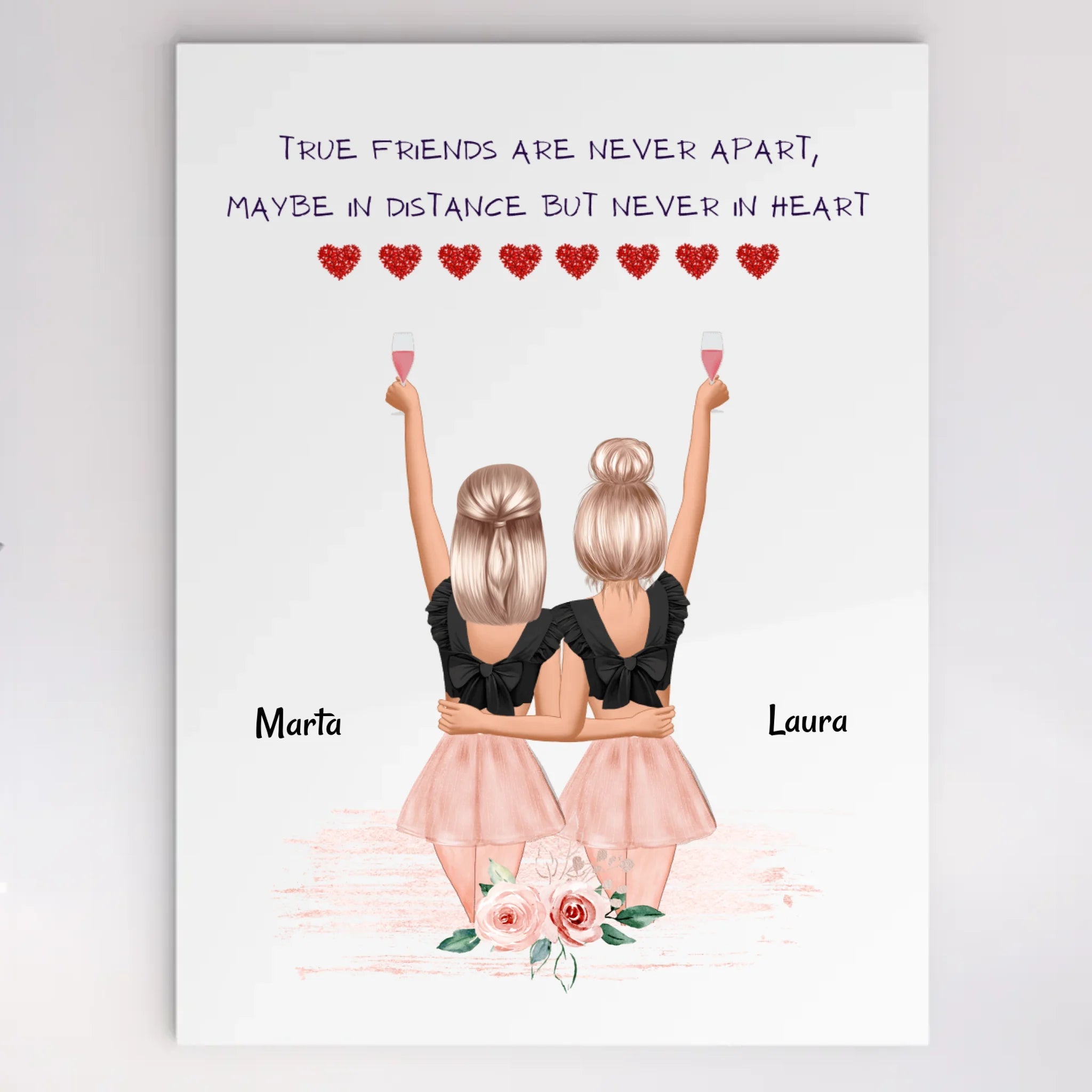 Personalisiertes Acrylglas Geschenk für beste Freundinnen - Cantty