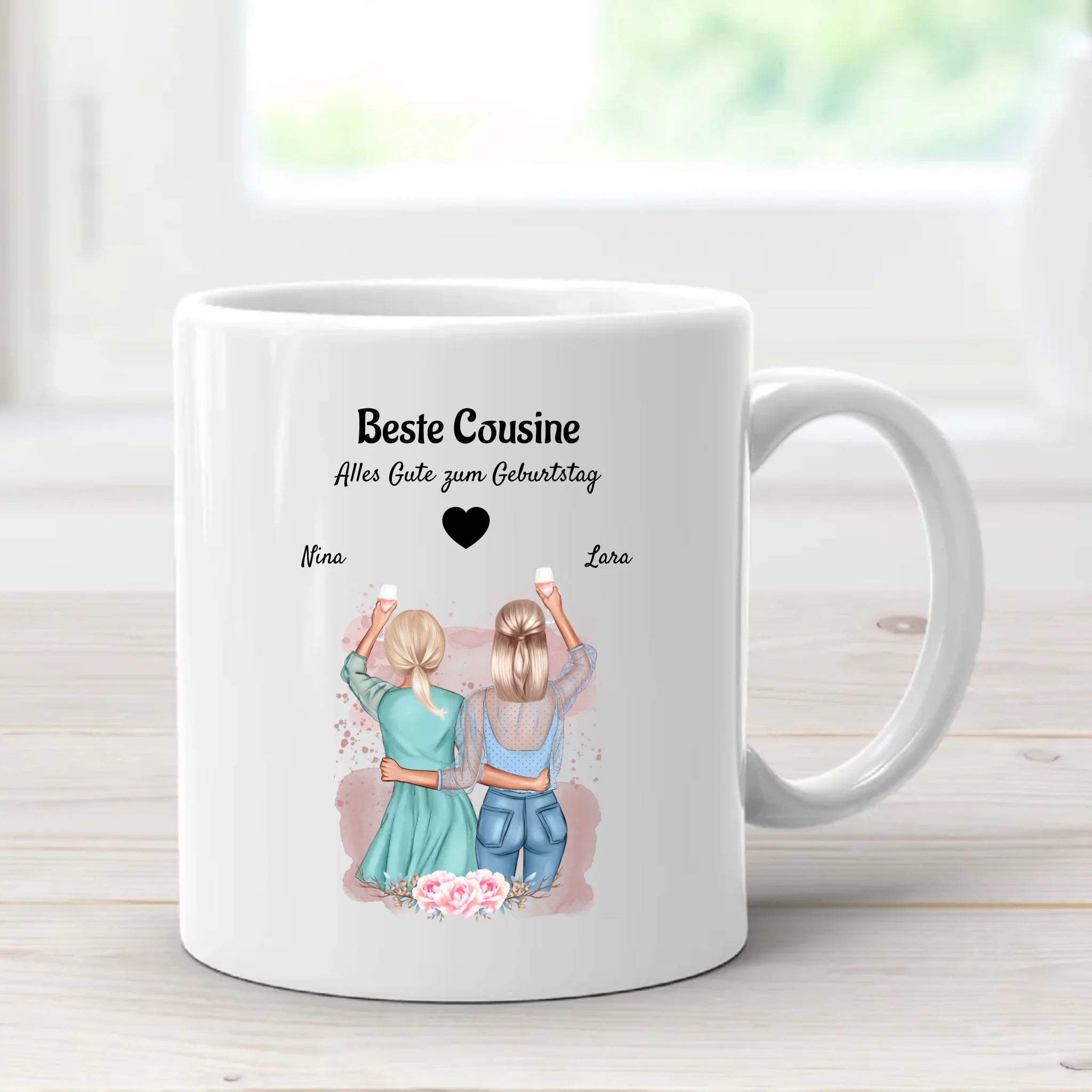 Personalisiertes Geschenk Cousine Tasse - Cantty