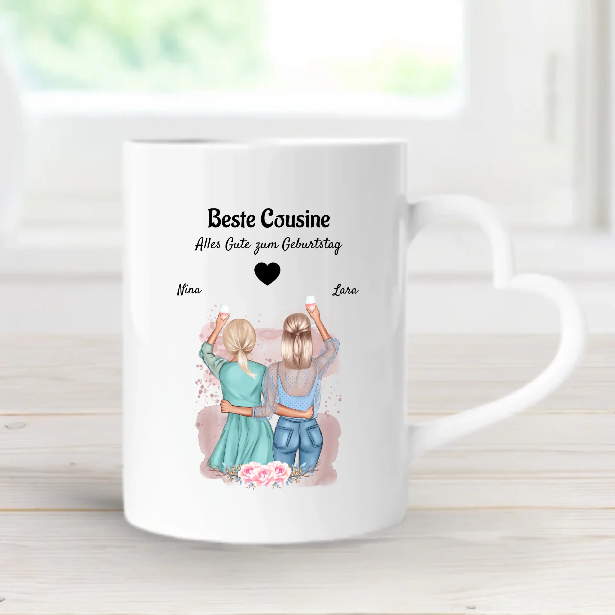 Personalisiertes Geschenk Cousine Tasse - Cantty