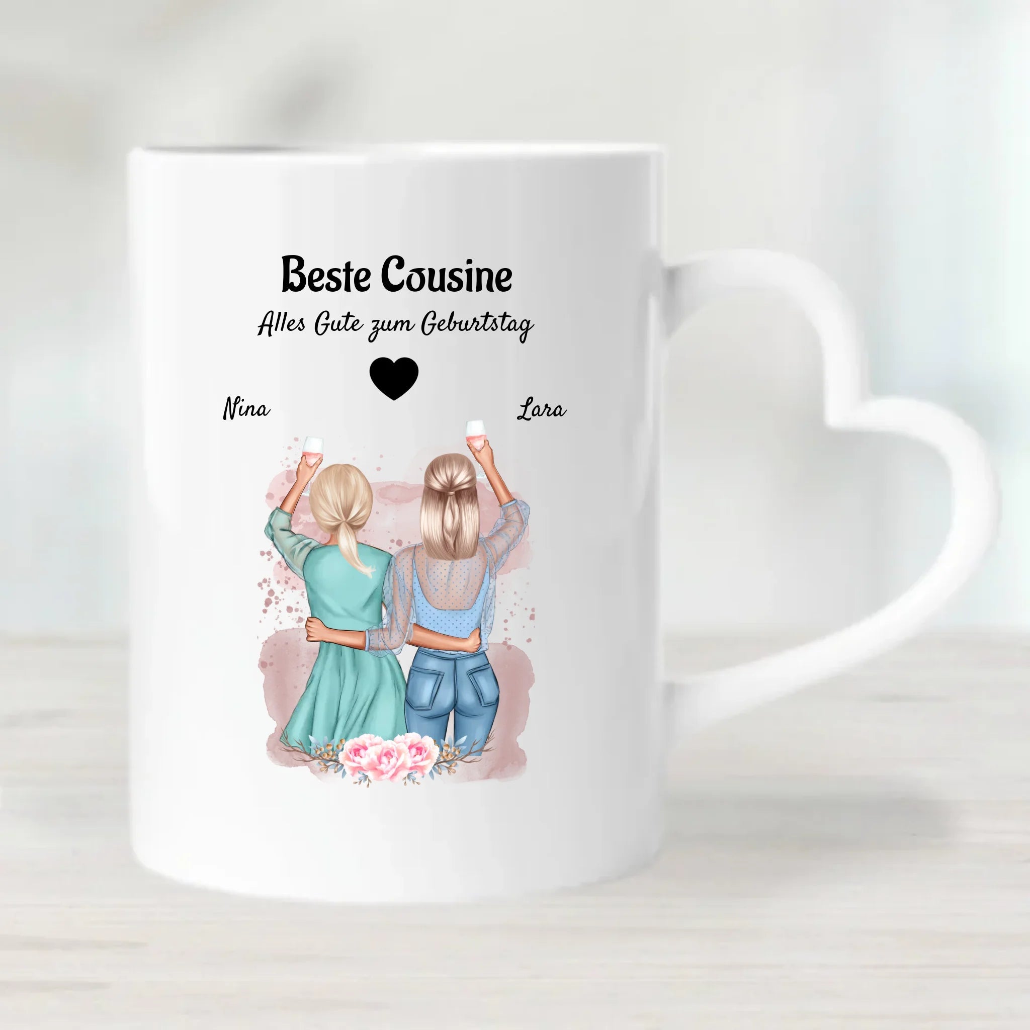 Personalisiertes Geschenk Cousine Tasse - Cantty