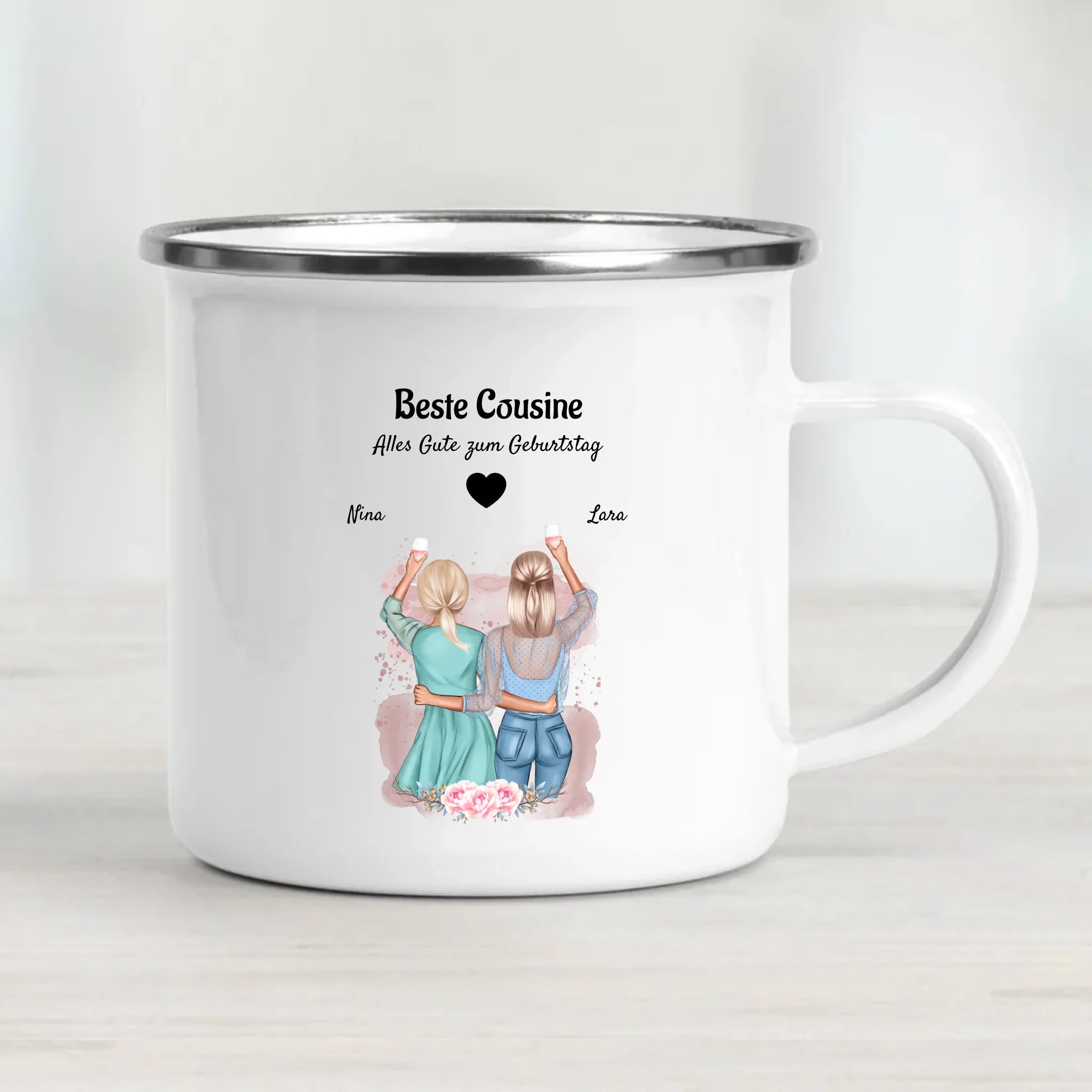 Personalisiertes Geschenk Cousine Tasse - Cantty