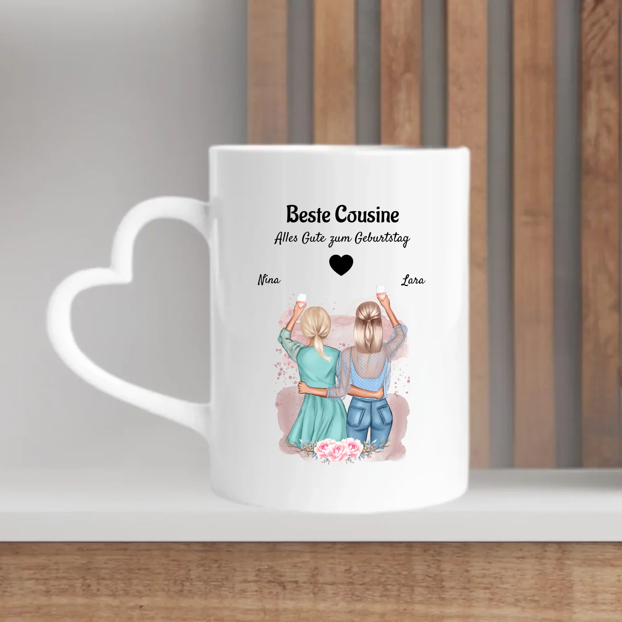 Personalisiertes Geschenk Cousine Tasse - Cantty