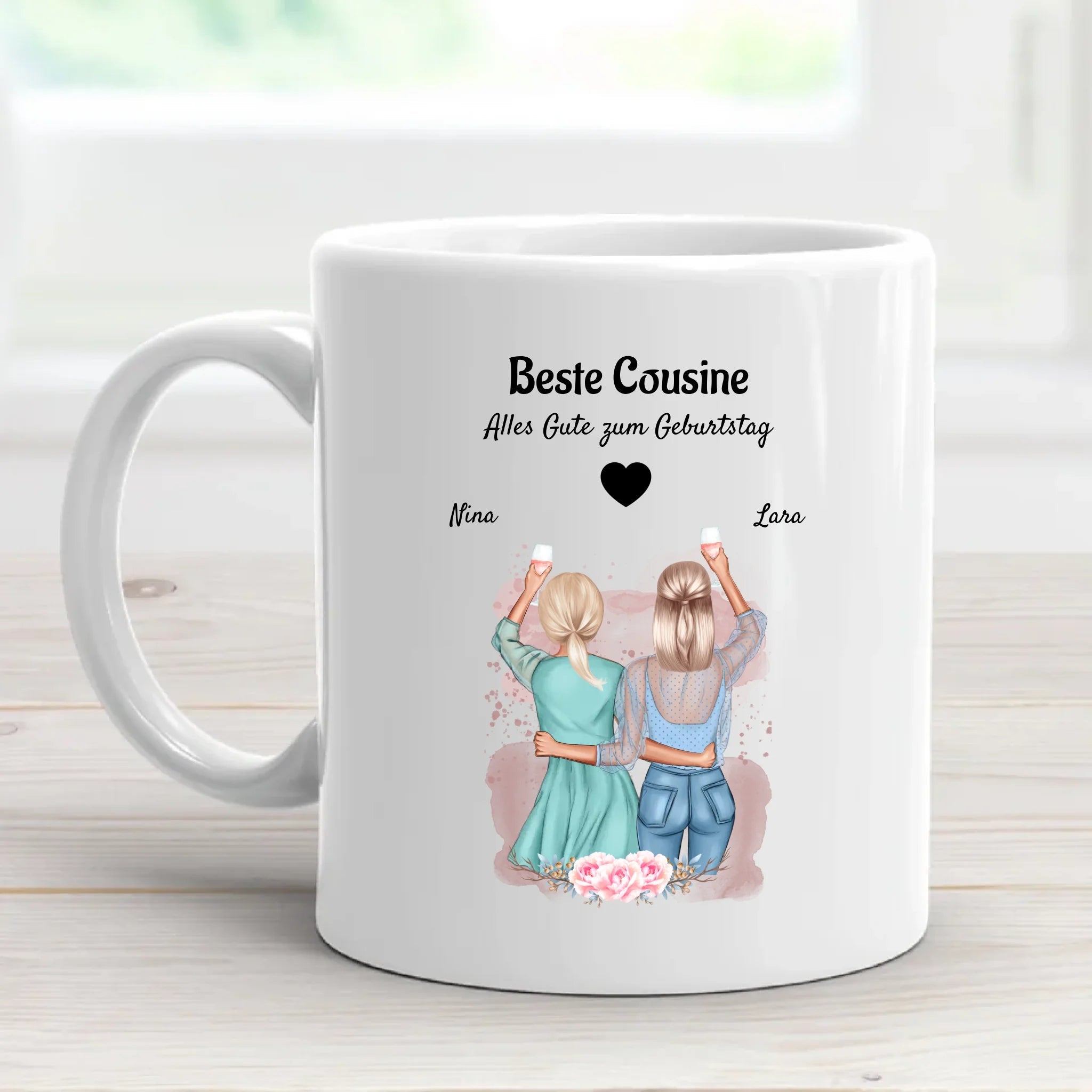 Personalisiertes Geschenk Cousine Tasse - Cantty
