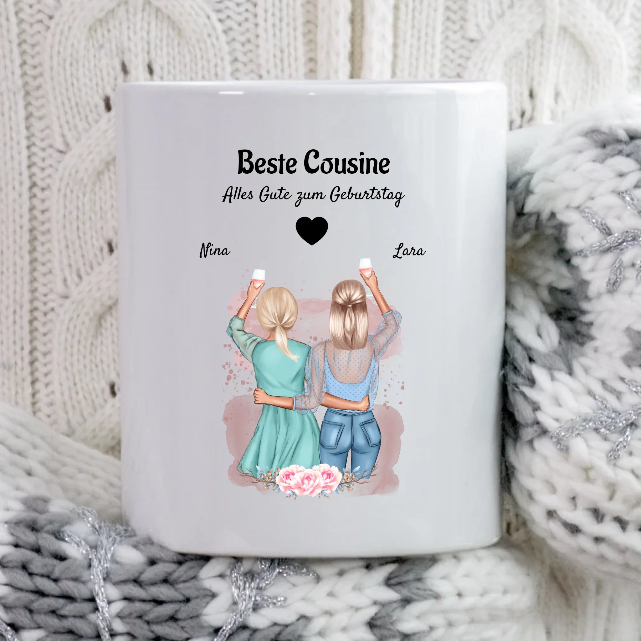 Personalisiertes Geschenk Cousine Tasse - Cantty