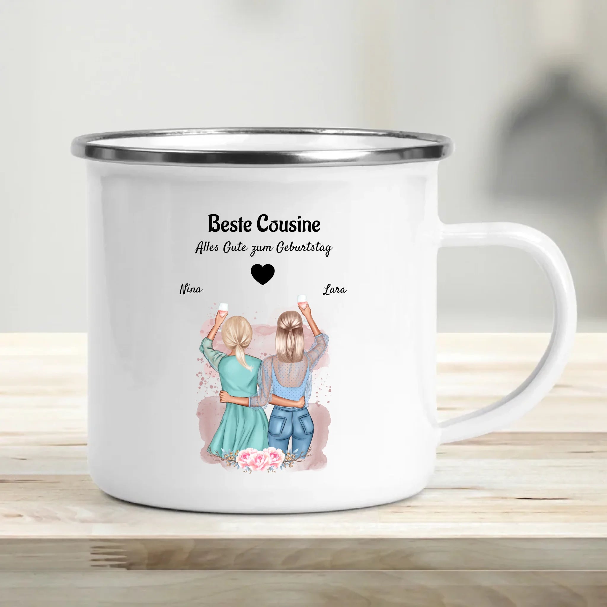 Personalisiertes Geschenk Cousine Tasse - Cantty