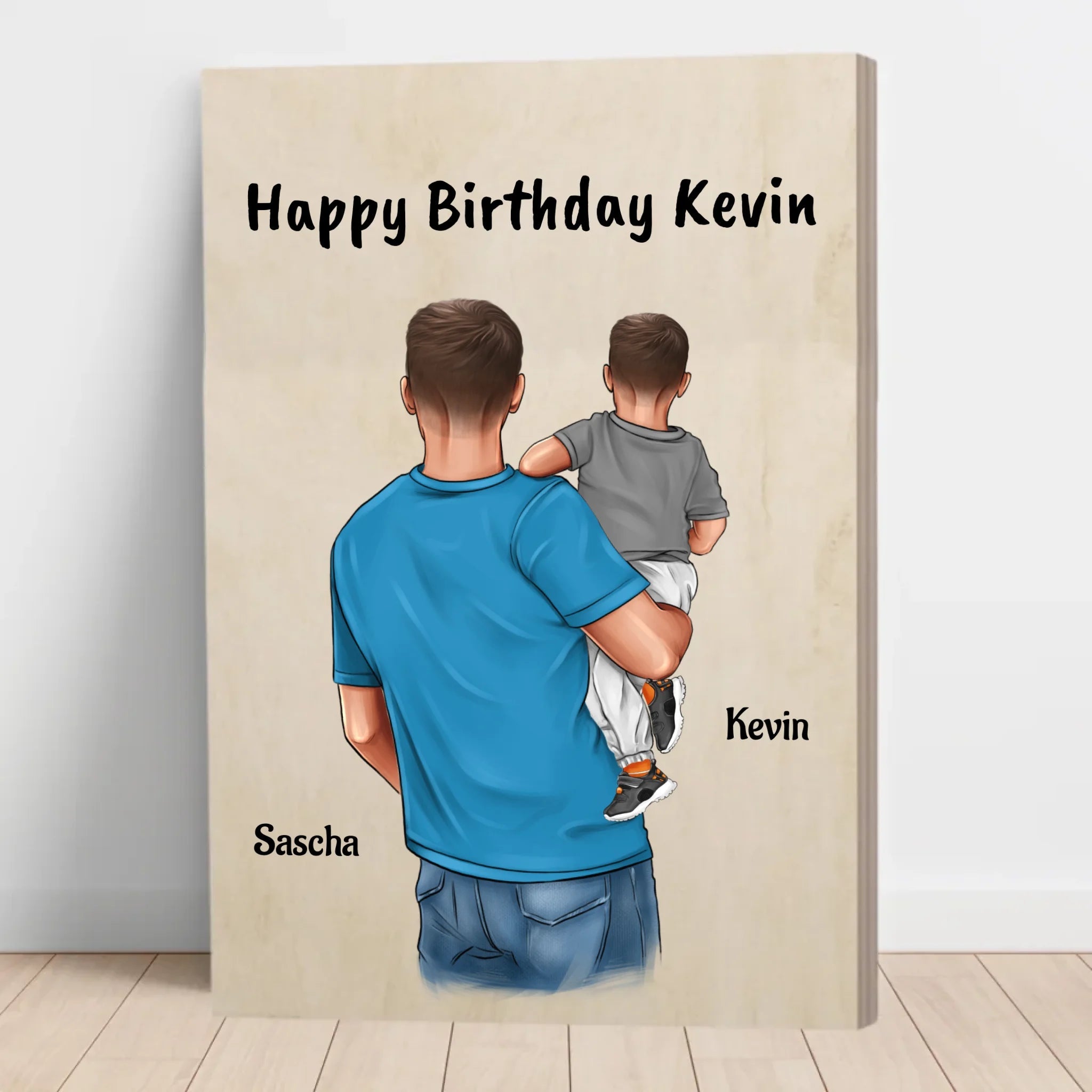 Personalisiertes Holzbild Geschenk für Patenkind - Cantty