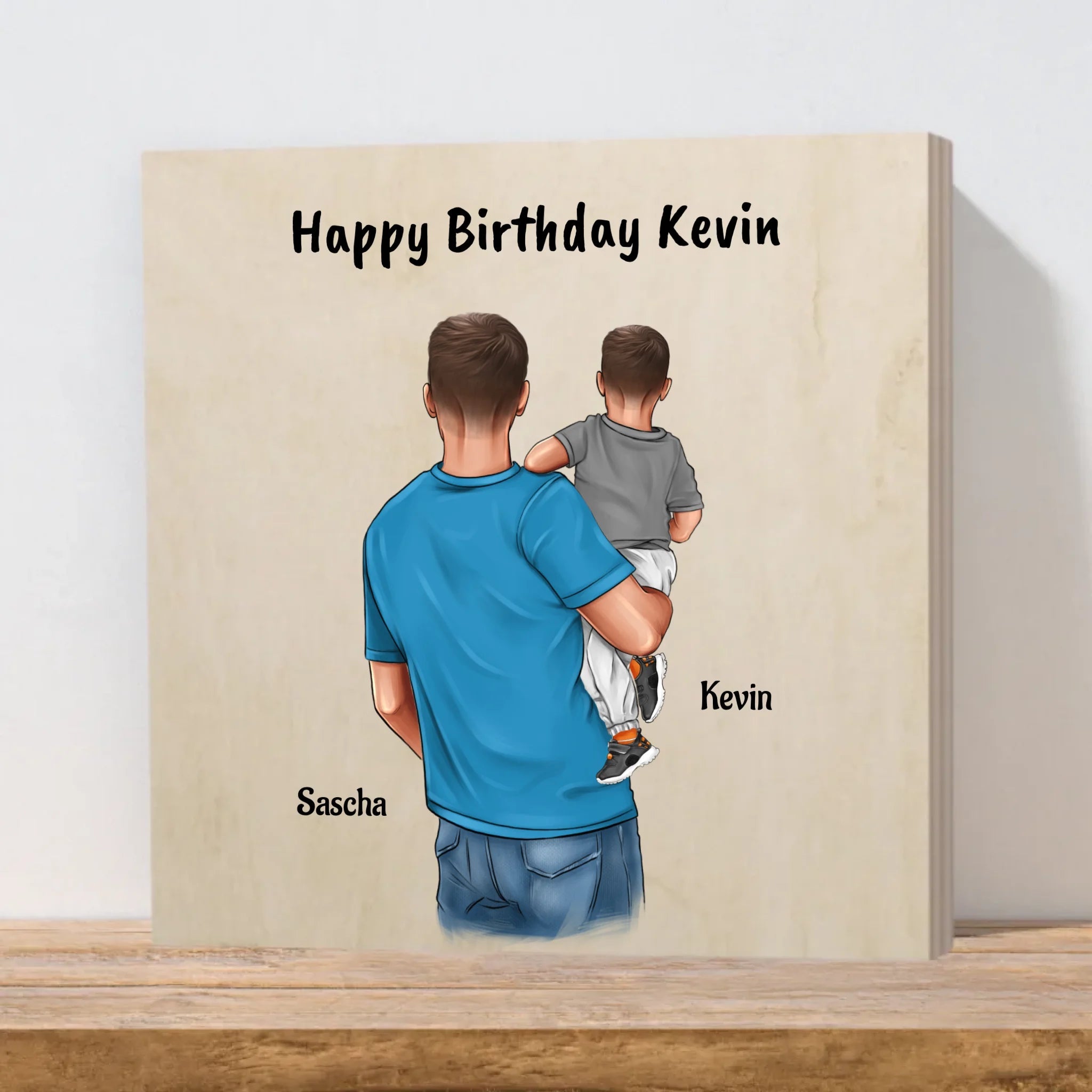 Personalisiertes Holzbild Geschenk für Patenkind - Cantty