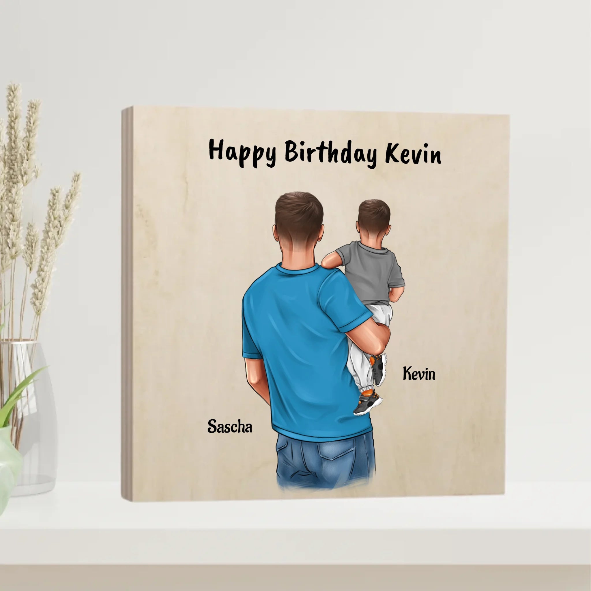 Personalisiertes Holzbild Geschenk für Patenkind - Cantty