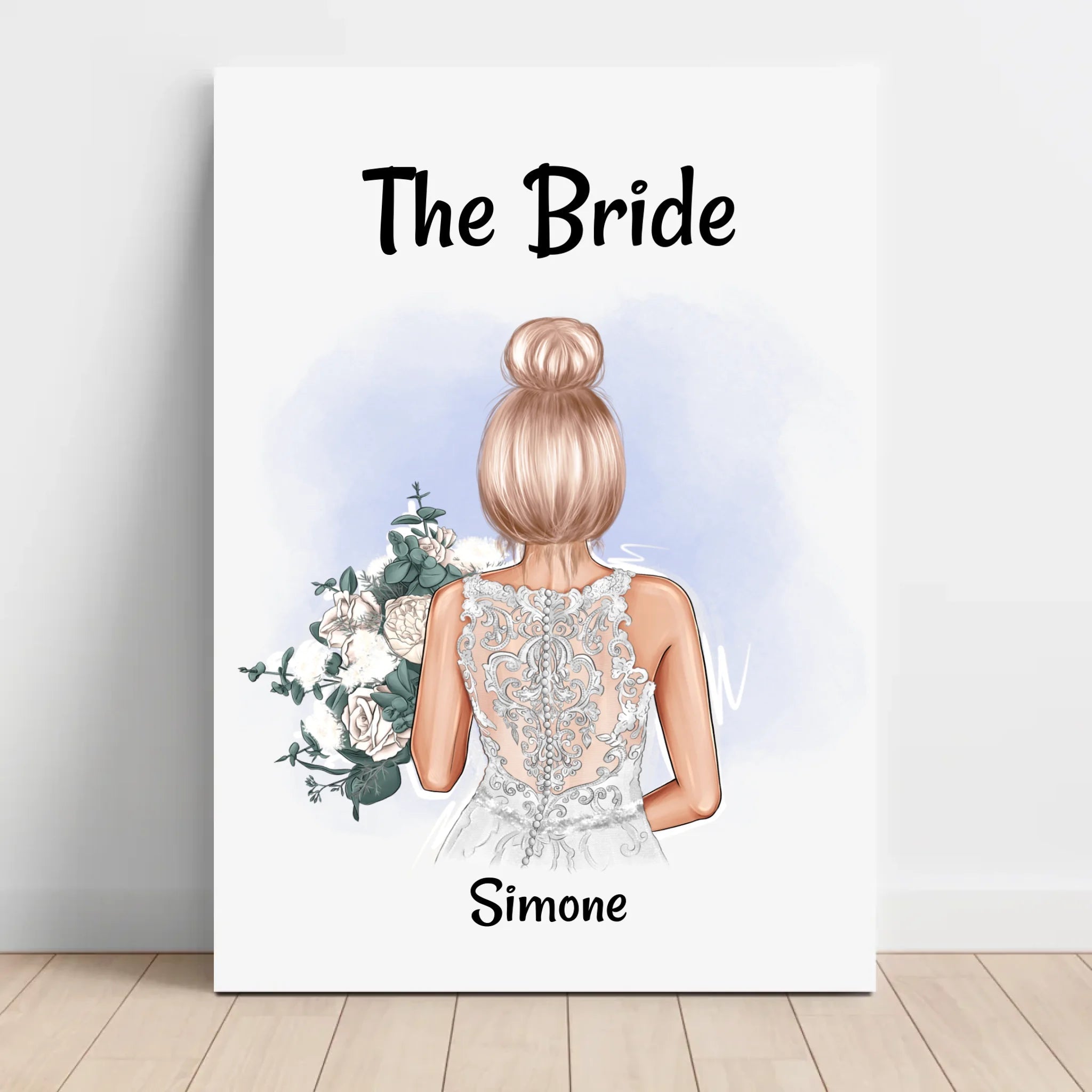 Personalisiertes Leinwand Geschenk für Braut - Cantty