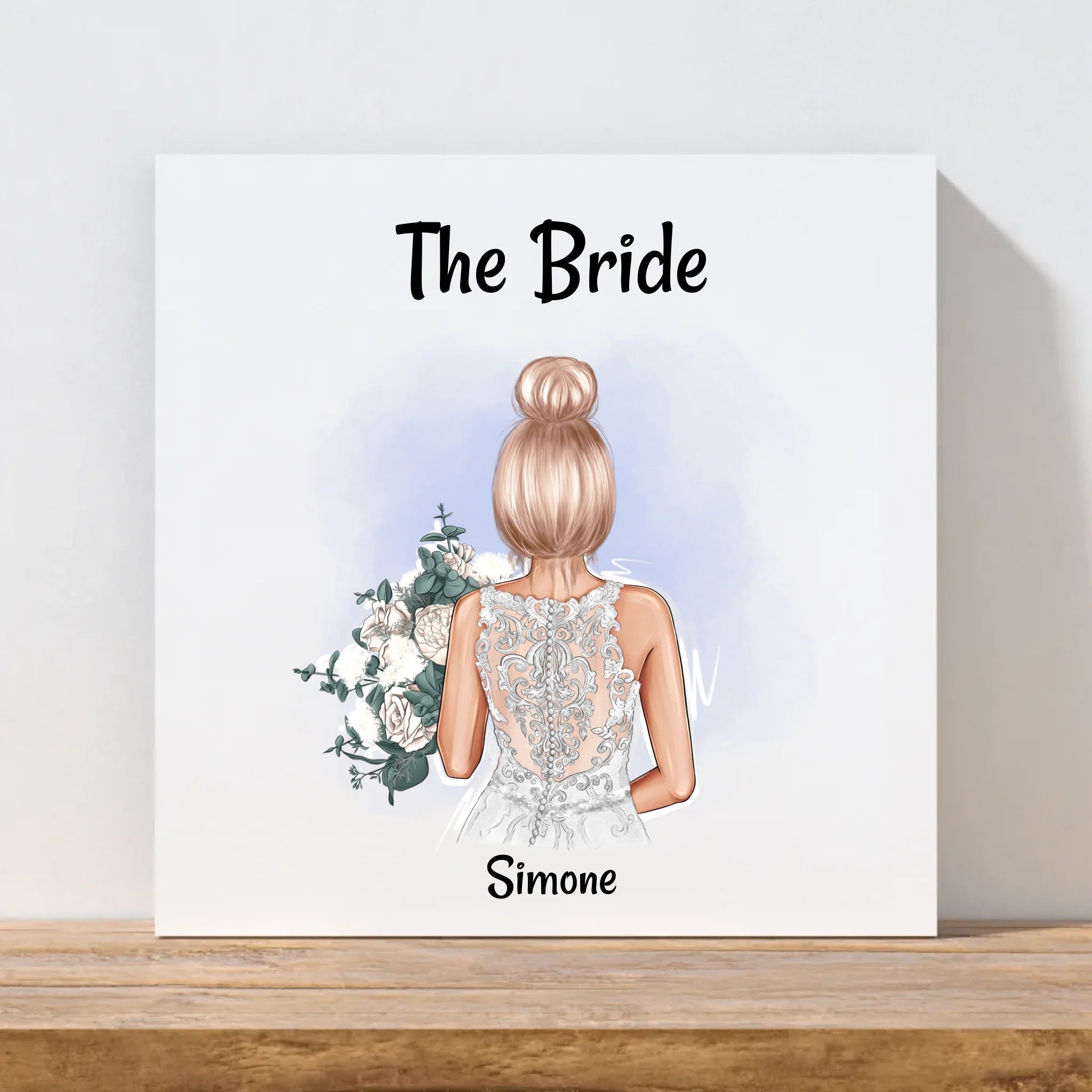 Personalisiertes Leinwand Geschenk für Braut - Cantty