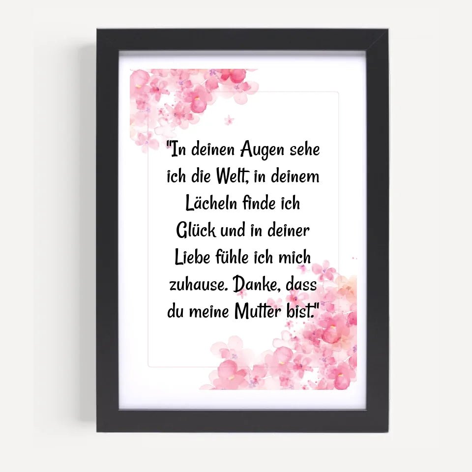 Personalisiertes Poster Geschenk für Mama von Tochter mit Spruch - Cantty
