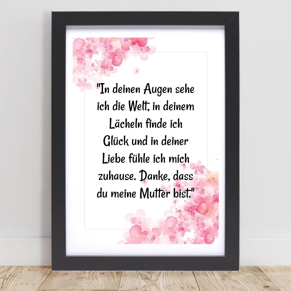 Personalisiertes Poster Geschenk für Mama von Tochter mit Spruch - Cantty