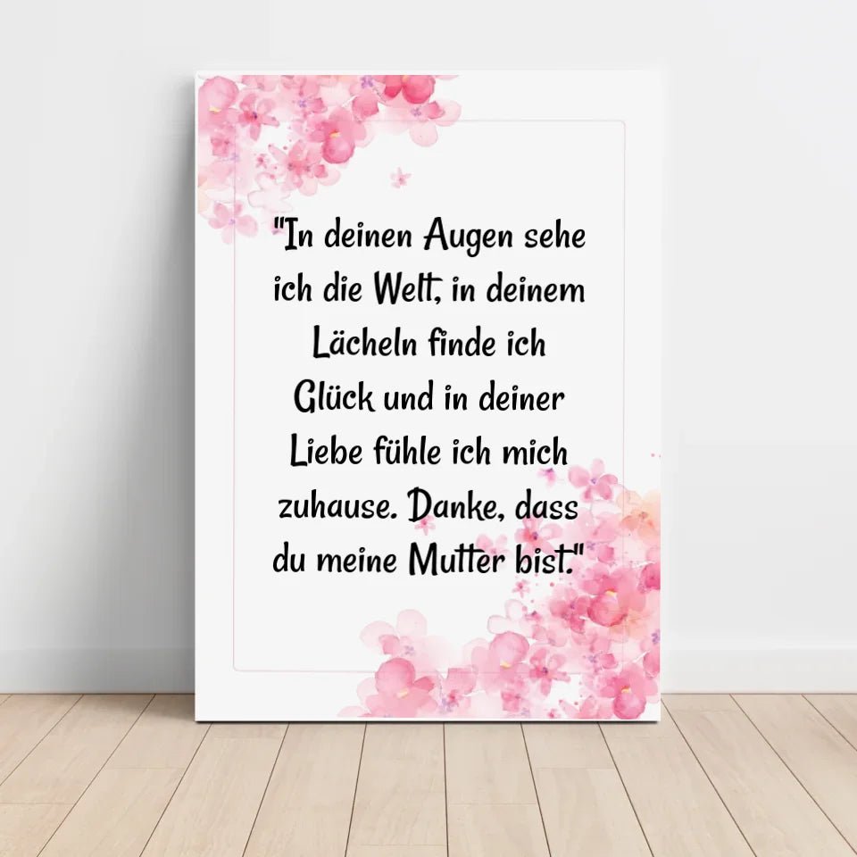 Personalisiertes Poster Geschenk für Mama von Tochter mit Spruch - Cantty