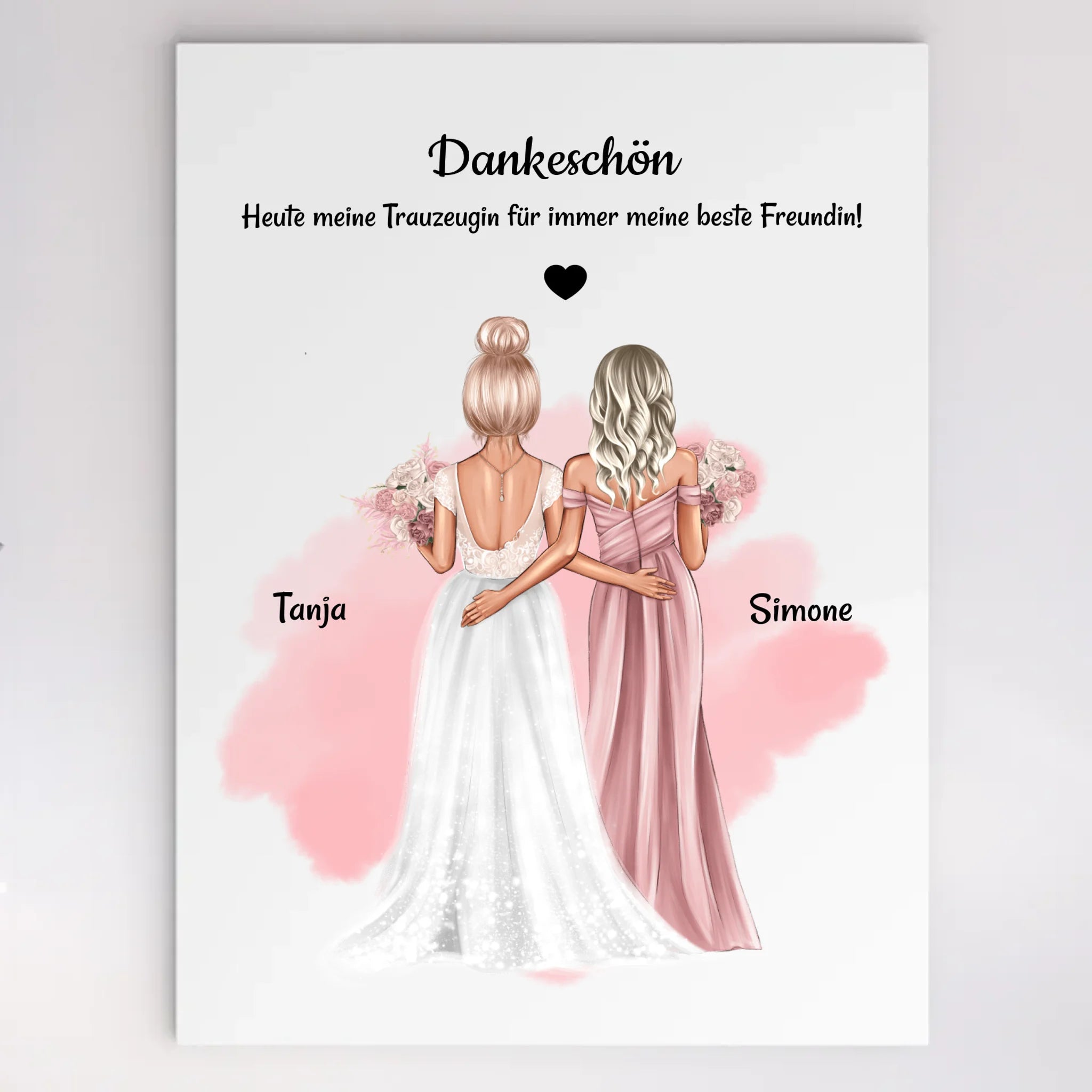 Personalisiertes Trauzeugin Dankeschön Acrylglas Geschenk - Cantty