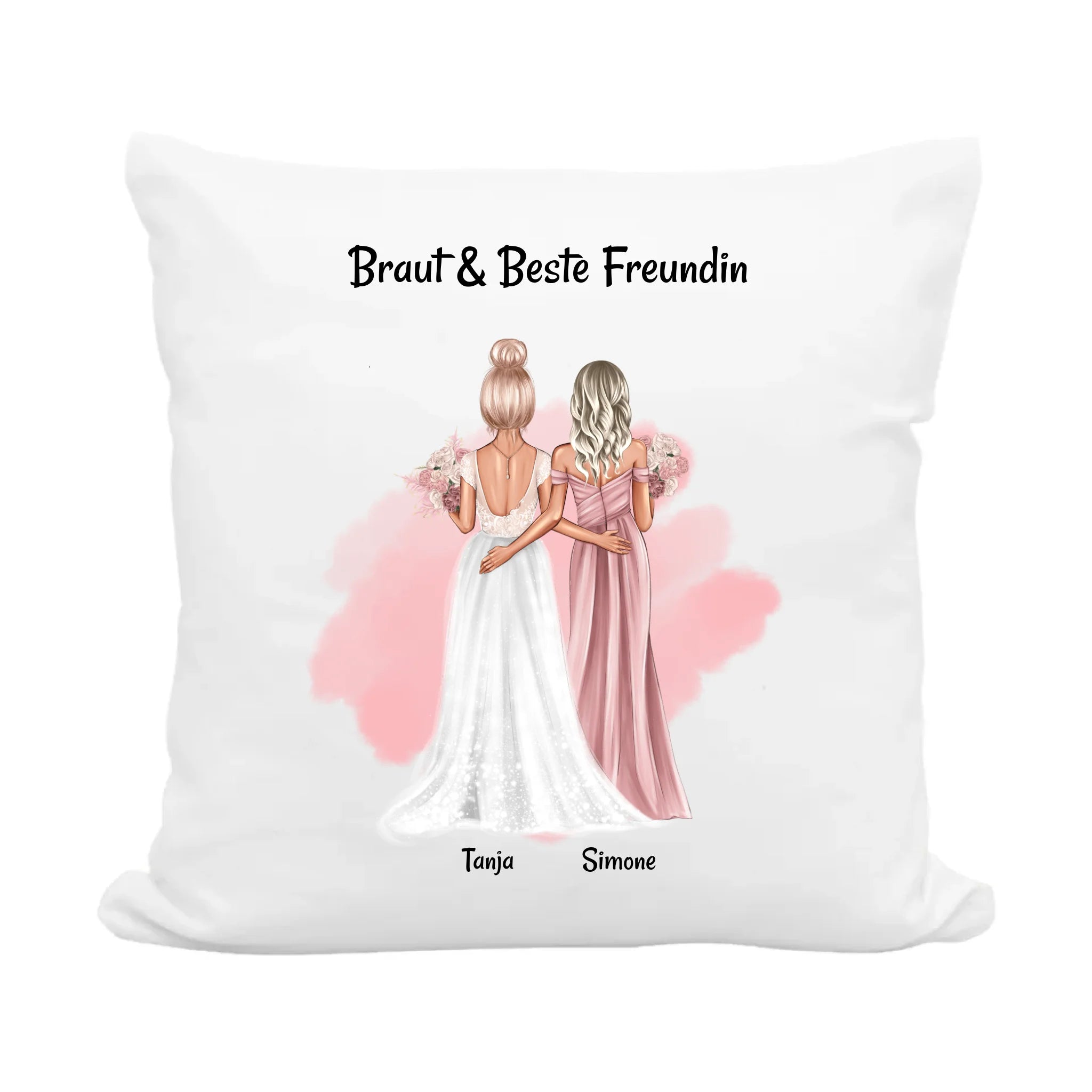 Persönliches Kissen Geschenk Brautjungfer an Braut - Cantty