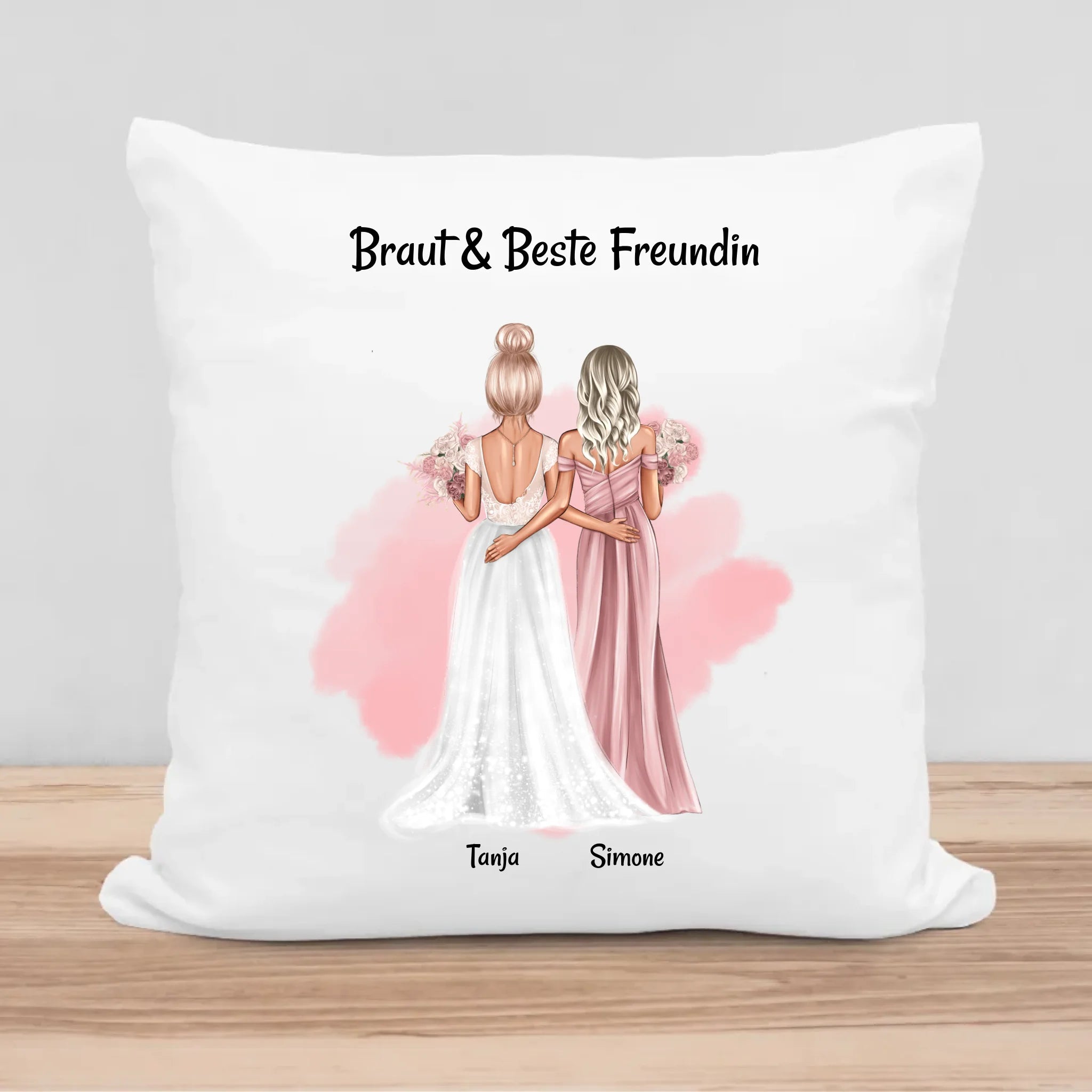 Persönliches Kissen Geschenk Brautjungfer an Braut - Cantty