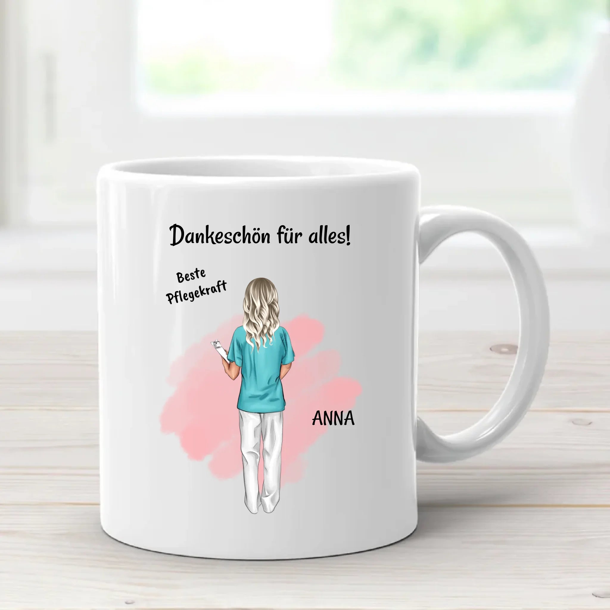 Pflegekraft Danke Tasse personalisiert - Cantty