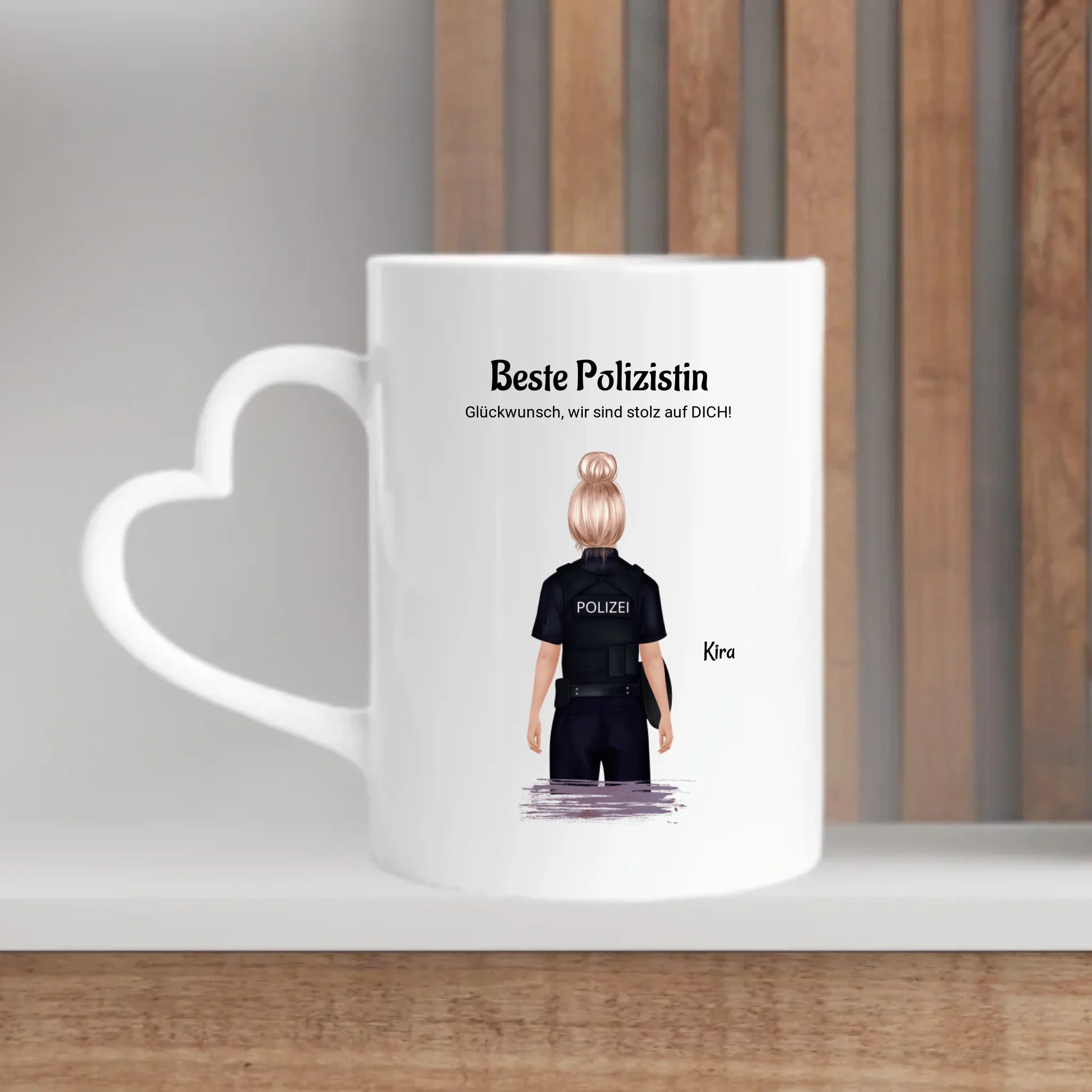 Polizistin Tasse Geschenk personalisiert - Cantty