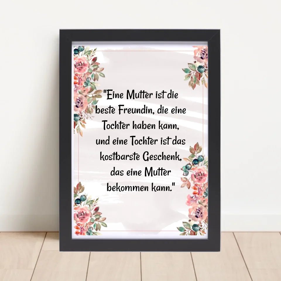 Poster mit Spruch für Mutter und Tochter - Cantty