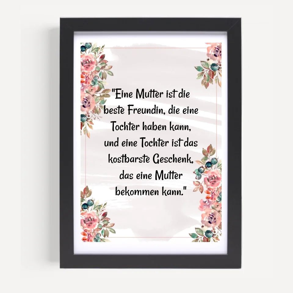 Poster mit Spruch für Mutter und Tochter - Cantty