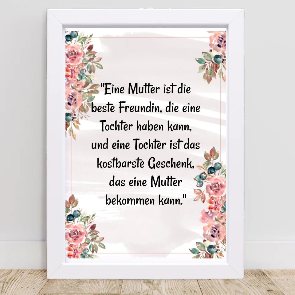 Poster mit Spruch für Mutter und Tochter - Cantty