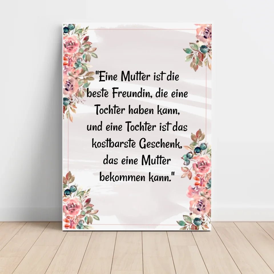 Poster mit Spruch für Mutter und Tochter - Cantty
