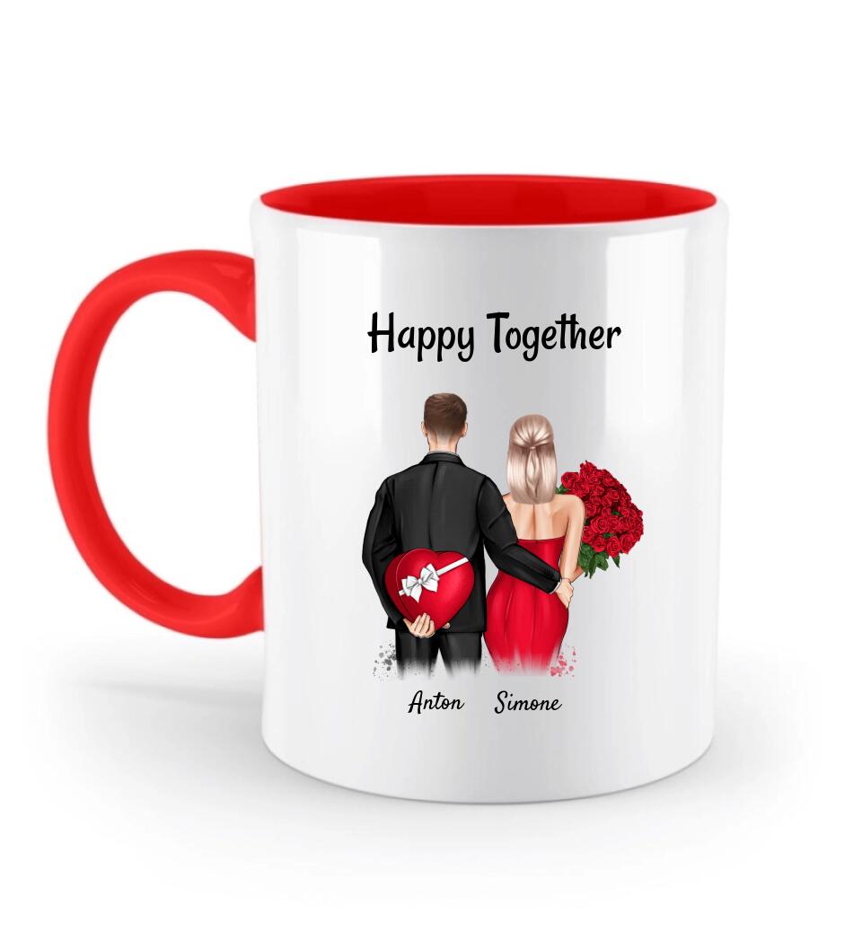 ❤️ Romantische Tasse zum 1. Jahrestag - Perfektes Geschenk für deine Freundin - Cantty