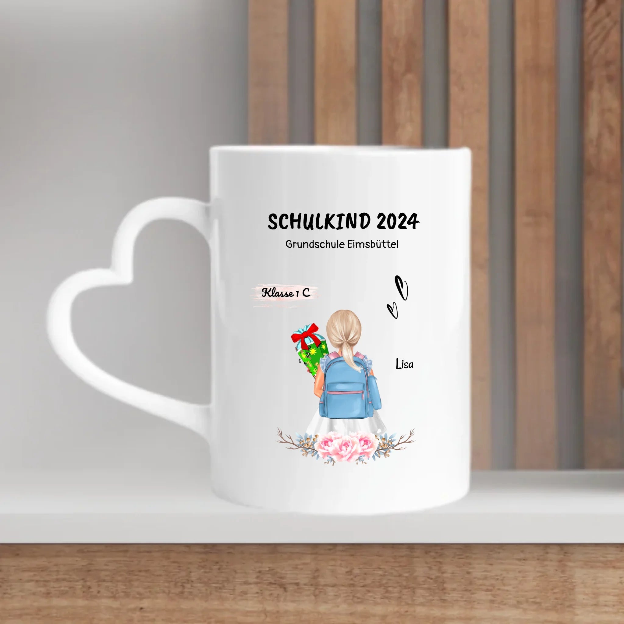 Schulkind 2024 Tasse Geschenk Mädchen - Cantty