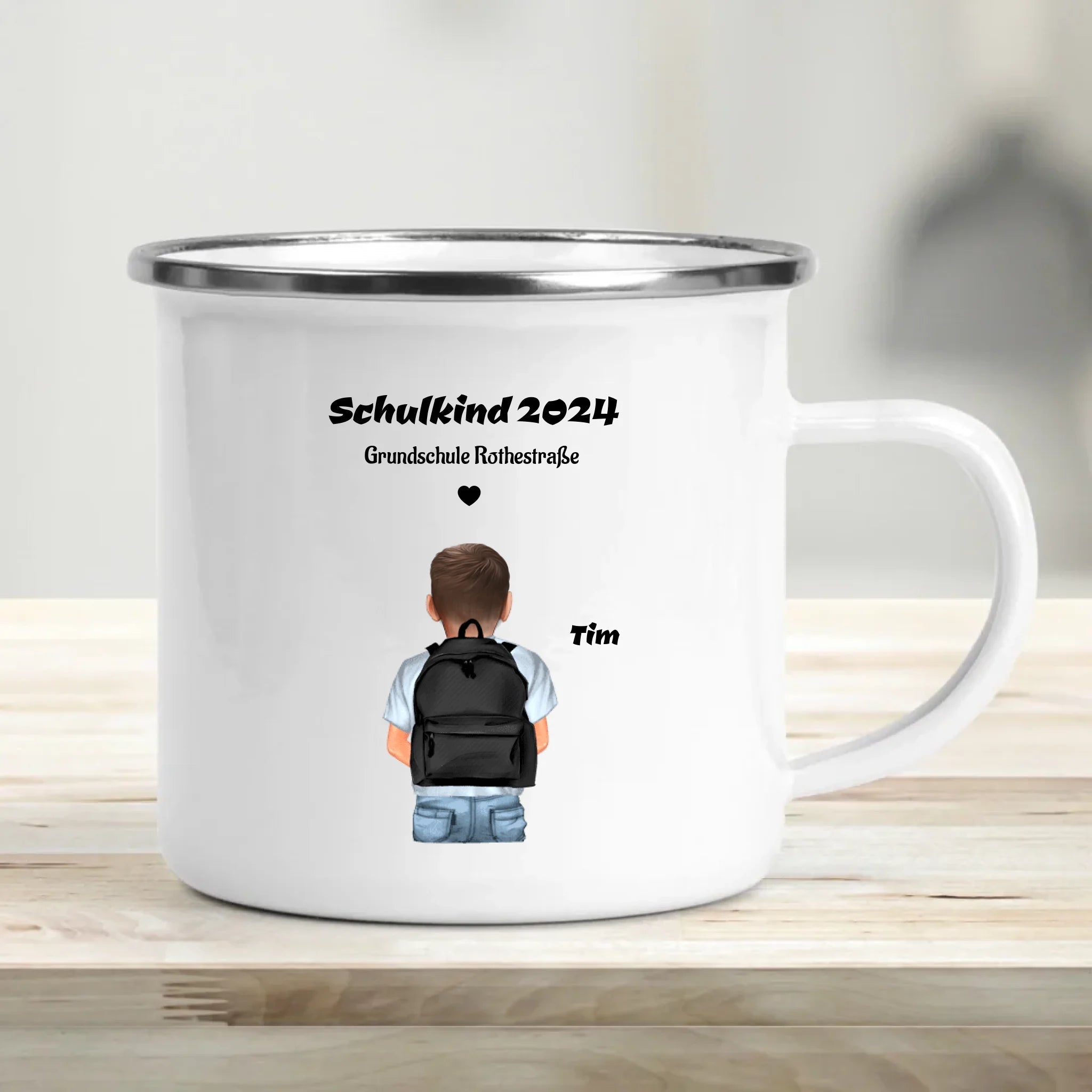 Schulkind Geschenk Tasse für Junge - Cantty