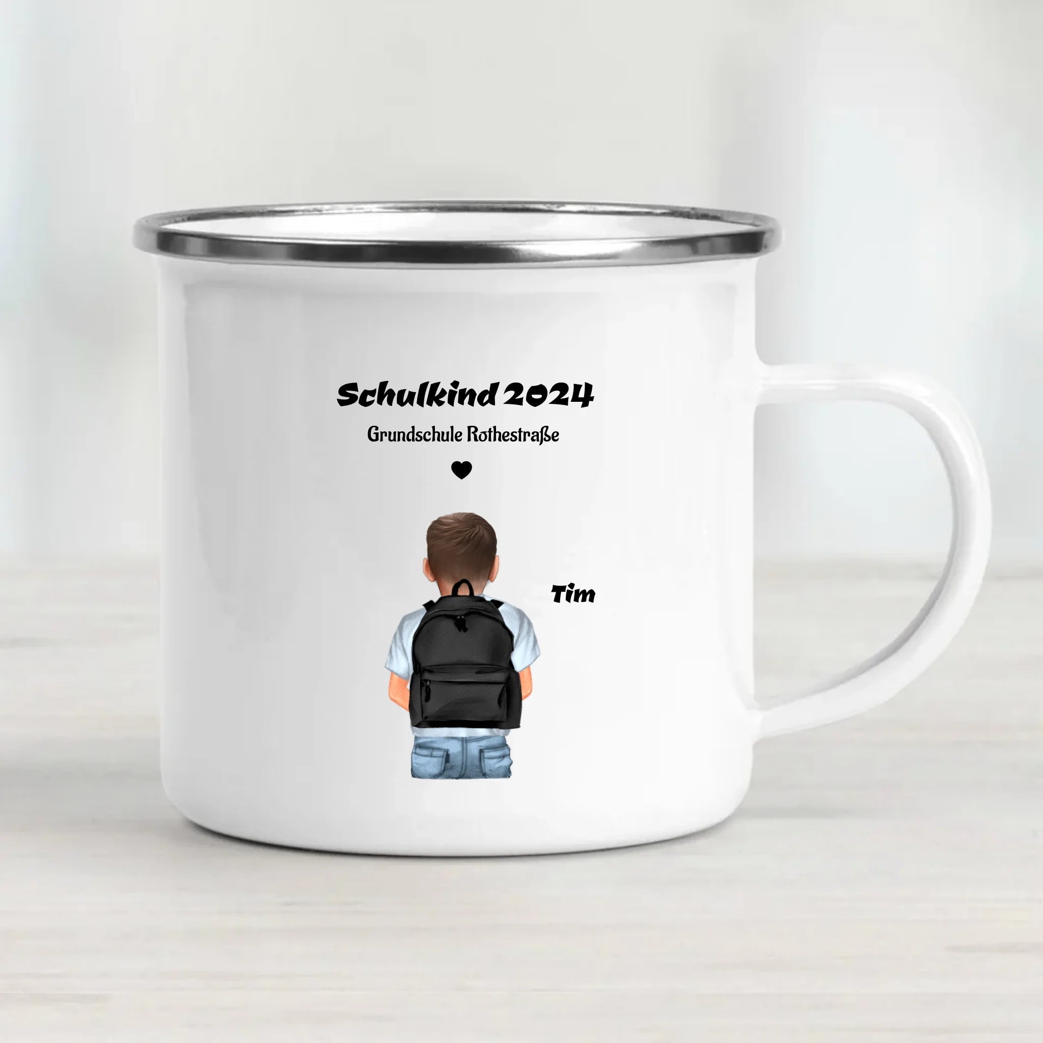 Schulkind Geschenk Tasse für Junge - Cantty