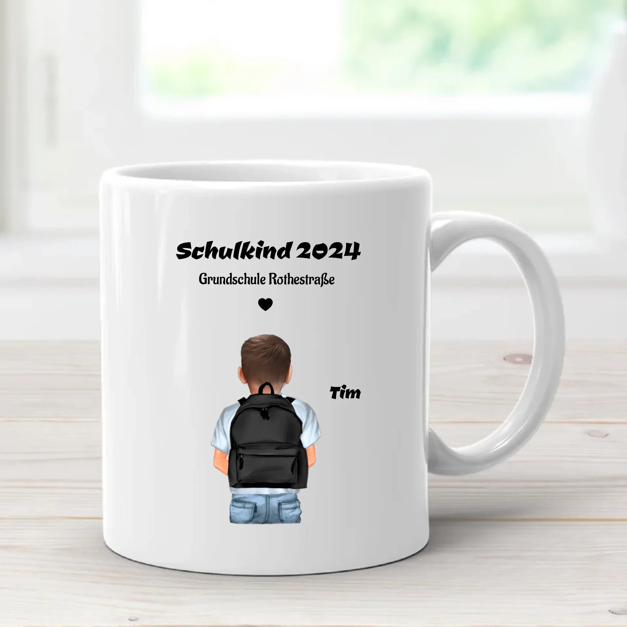 Schulkind Geschenk Tasse für Junge - Cantty