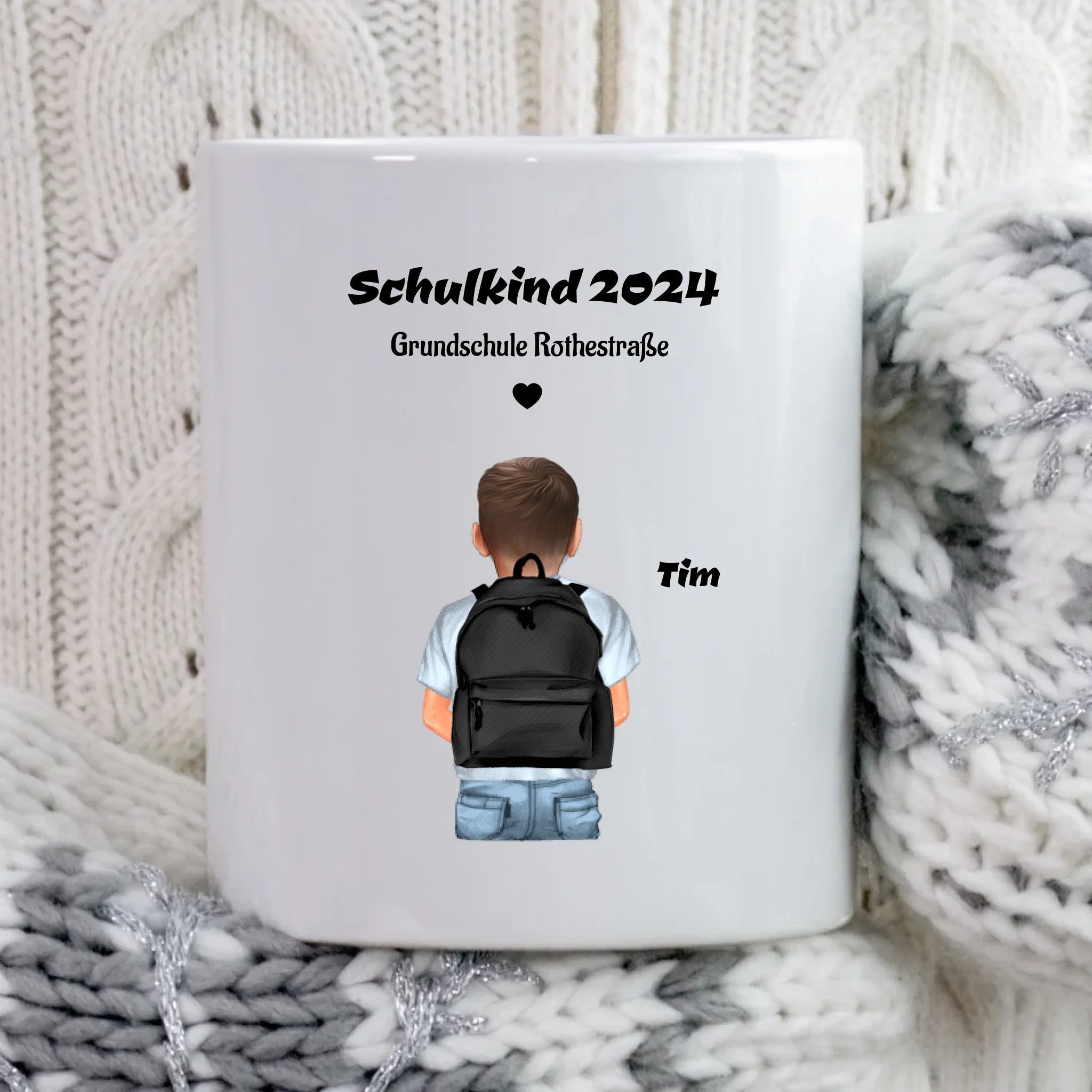 Schulkind Geschenk Tasse für Junge - Cantty