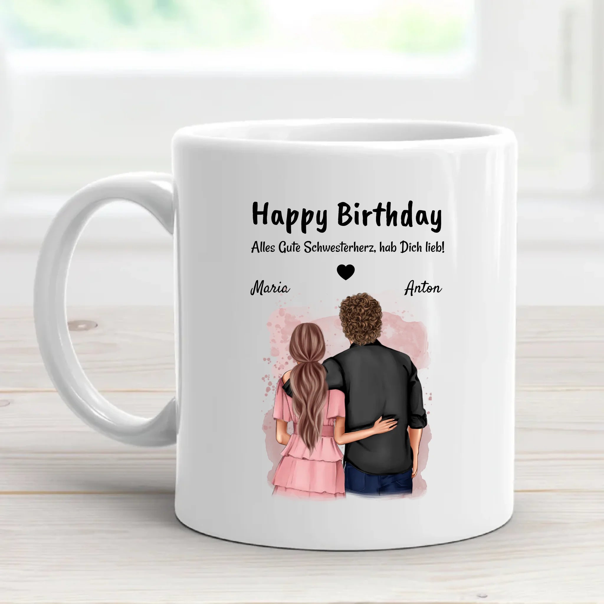 Schwester Geburtstag Geschenk Tasse von Bruder - Cantty