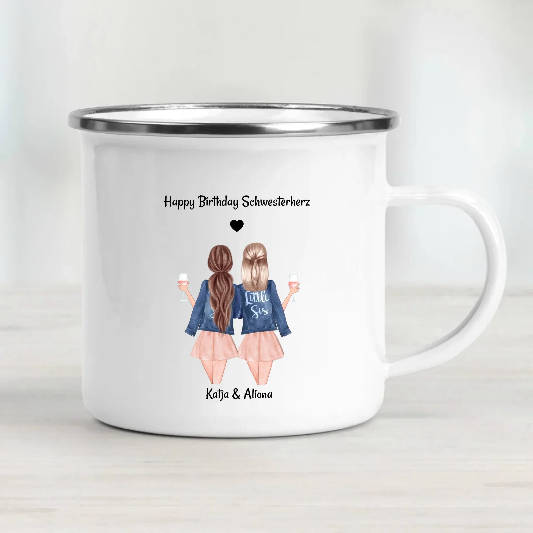 Schwester Geburtstag Tasse personalisiert - Cantty