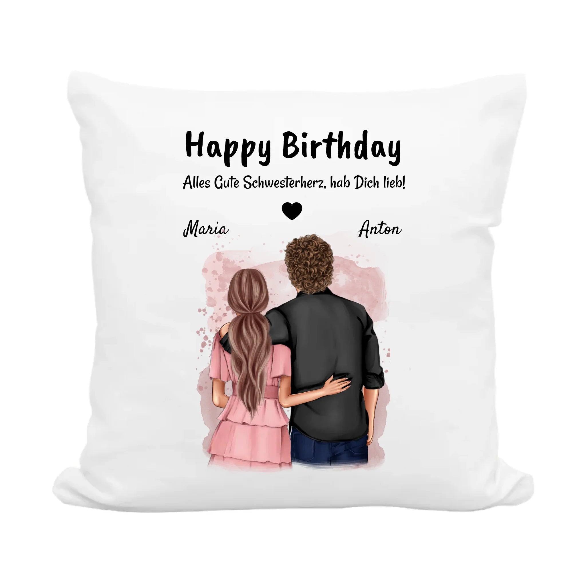 Schwester Kissen Bruder Geburtstagsgeschenk - Cantty